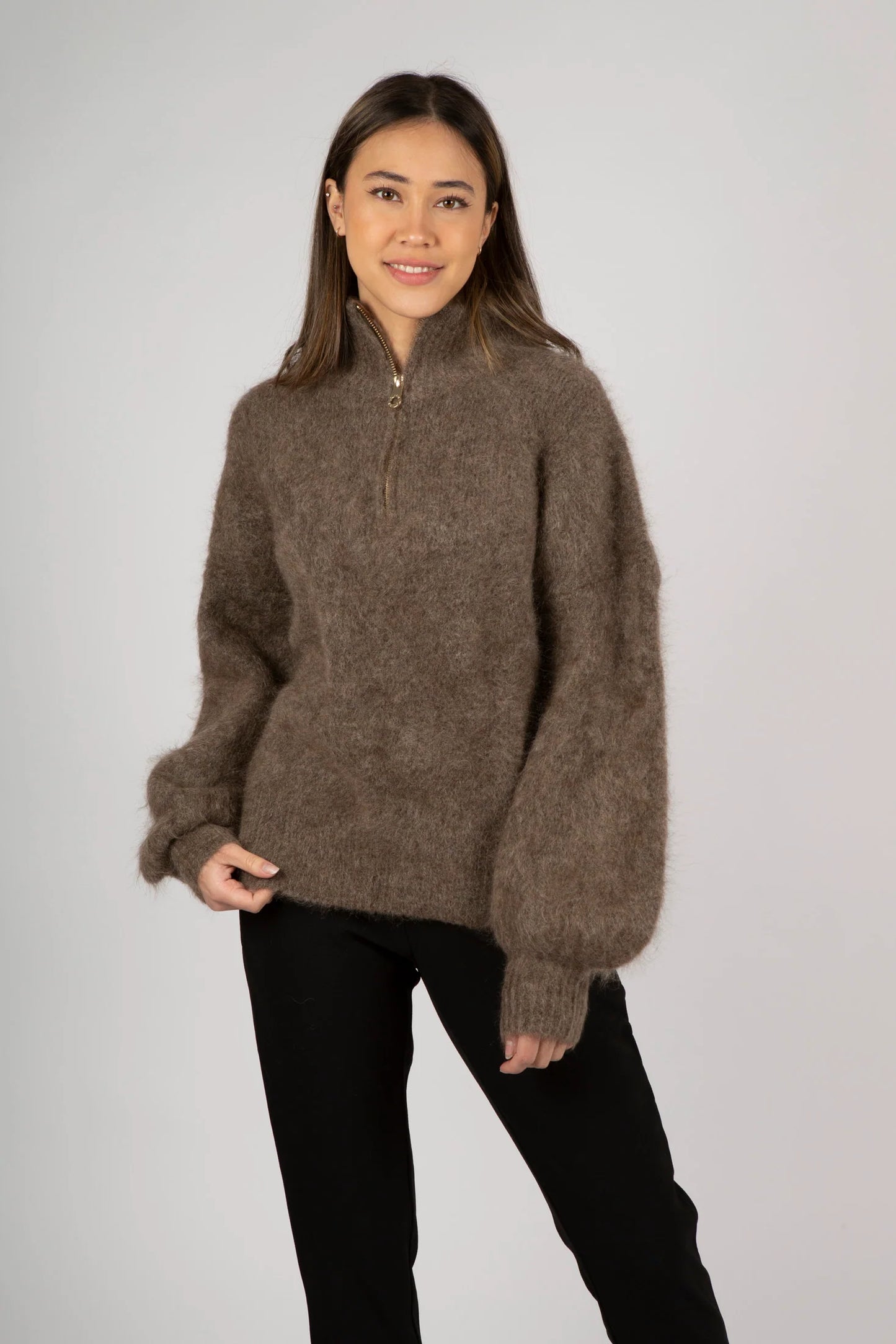 Li Chunky Sweater Brown - No22 Damplassen