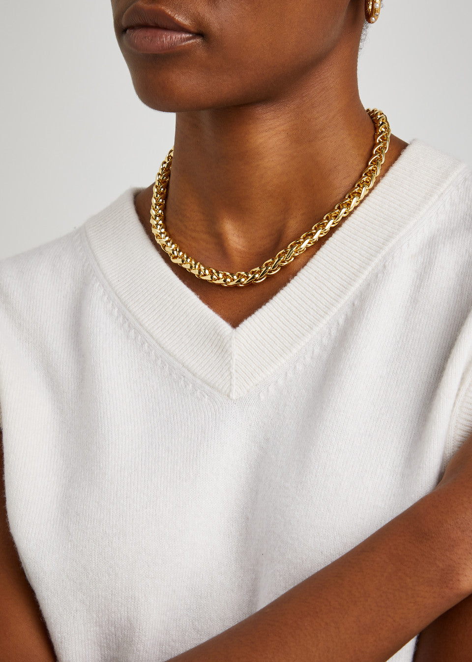 Liquid Gold Necklace Gold - No22 Damplassen