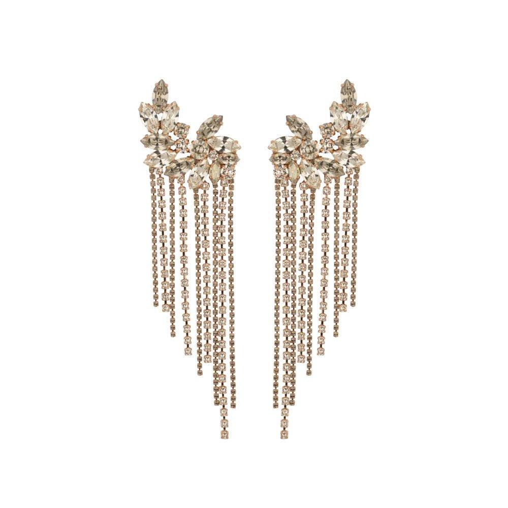 Long Farah Feathers Gold - No22 Damplassen