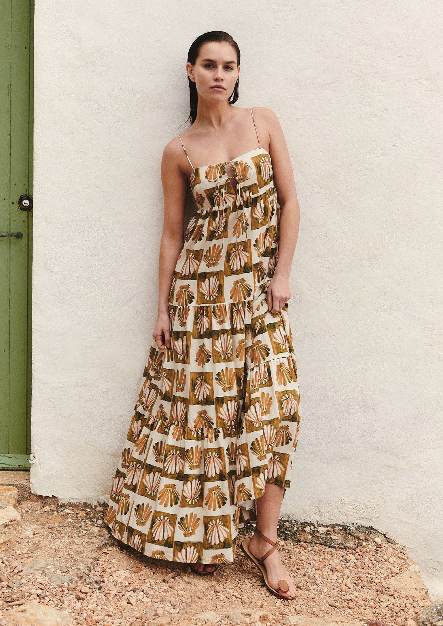 Mica Dress Checkered Shells