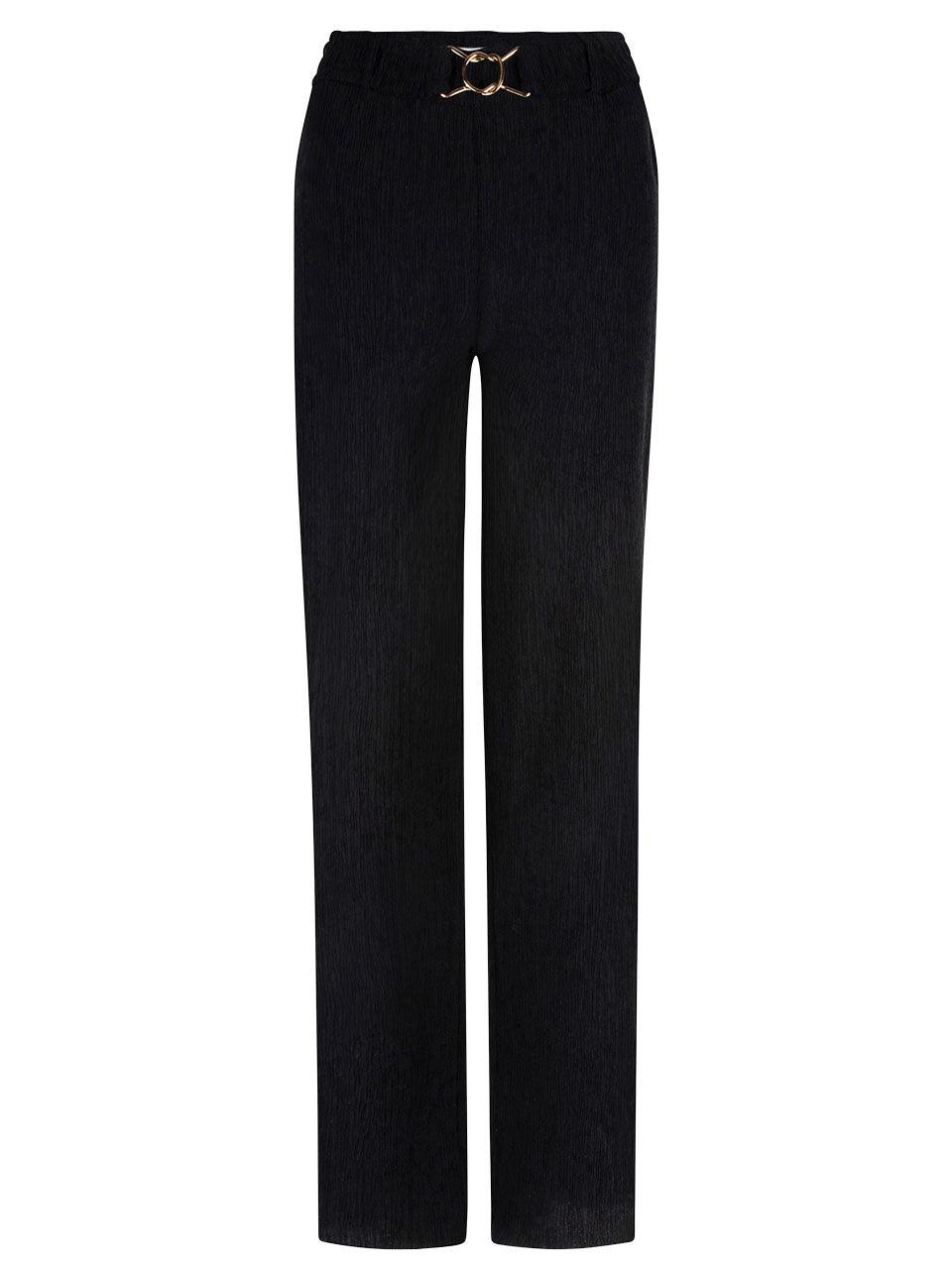 Dante6 - Lou Belted Pants Raven - No22 Damplassen