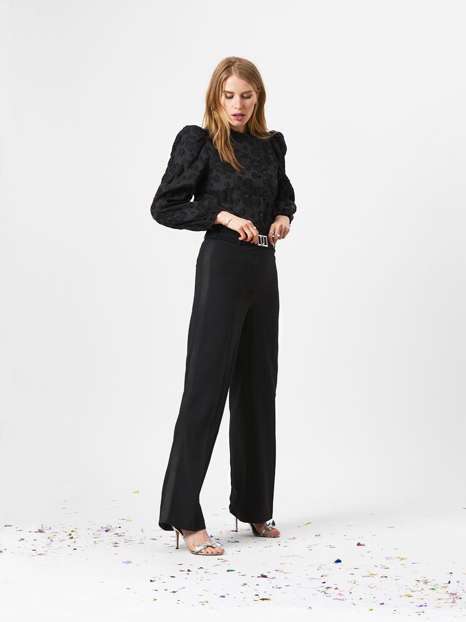 Dante6 - Luca Stripe Pants Raven - No22 Damplassen
