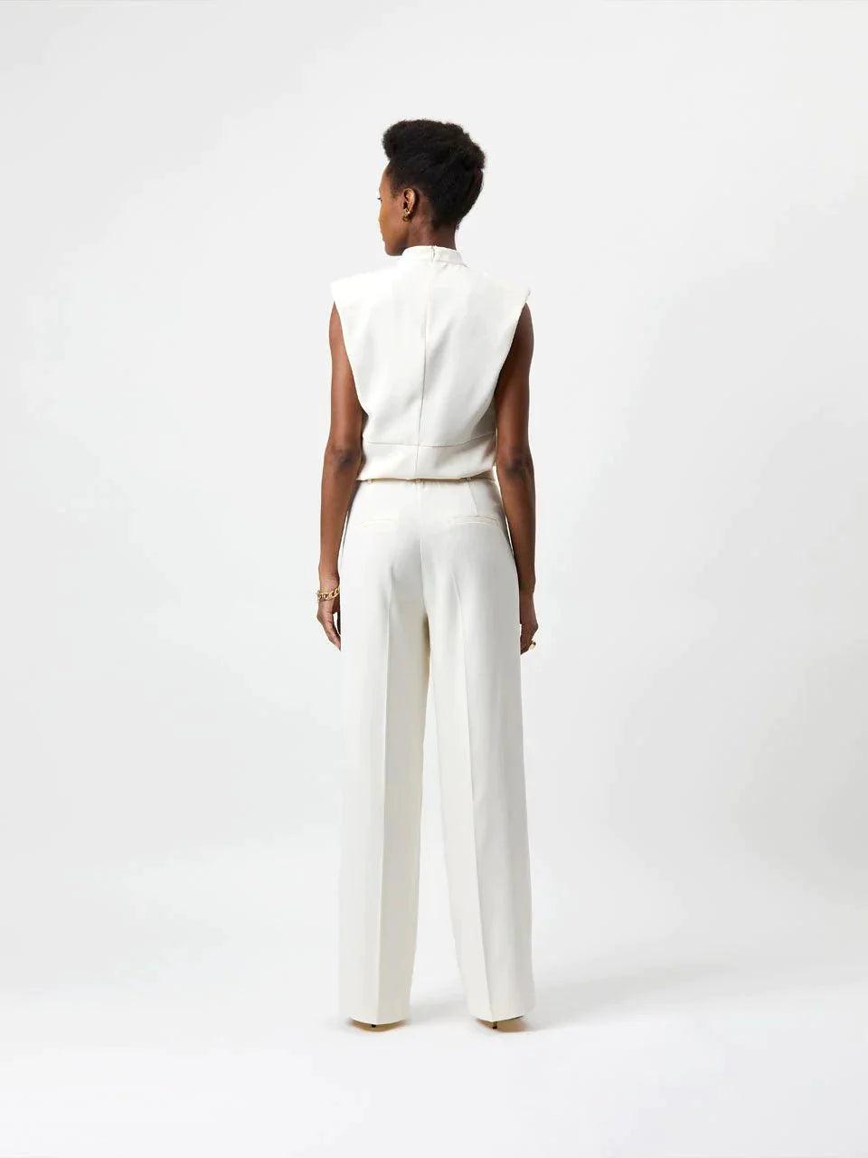 Luca Wide Leg Pants Butter Cream - No22 Damplassen