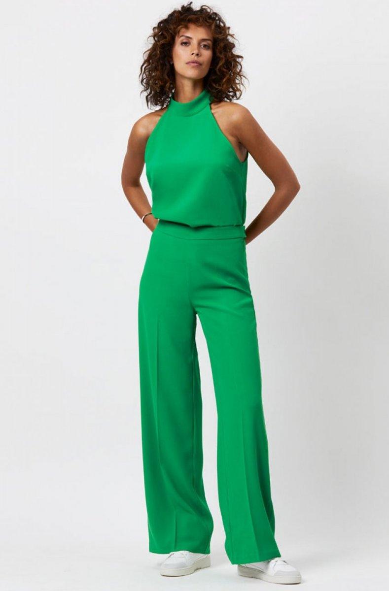 Luca Wide Leg Pants Ultra Green - No22 Damplassen