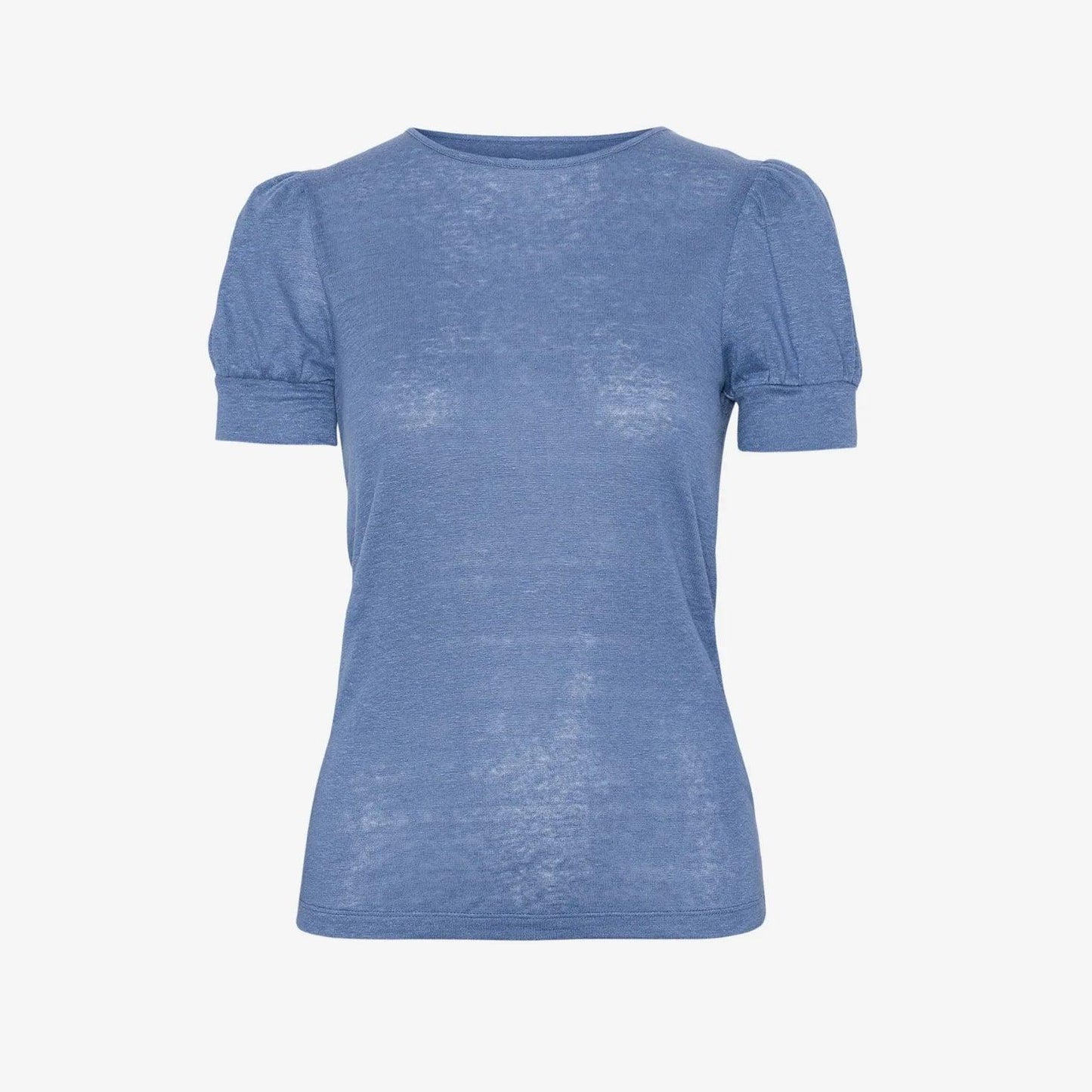 Madeleine Linen Tee Jeans Blue - No22 Damplassen