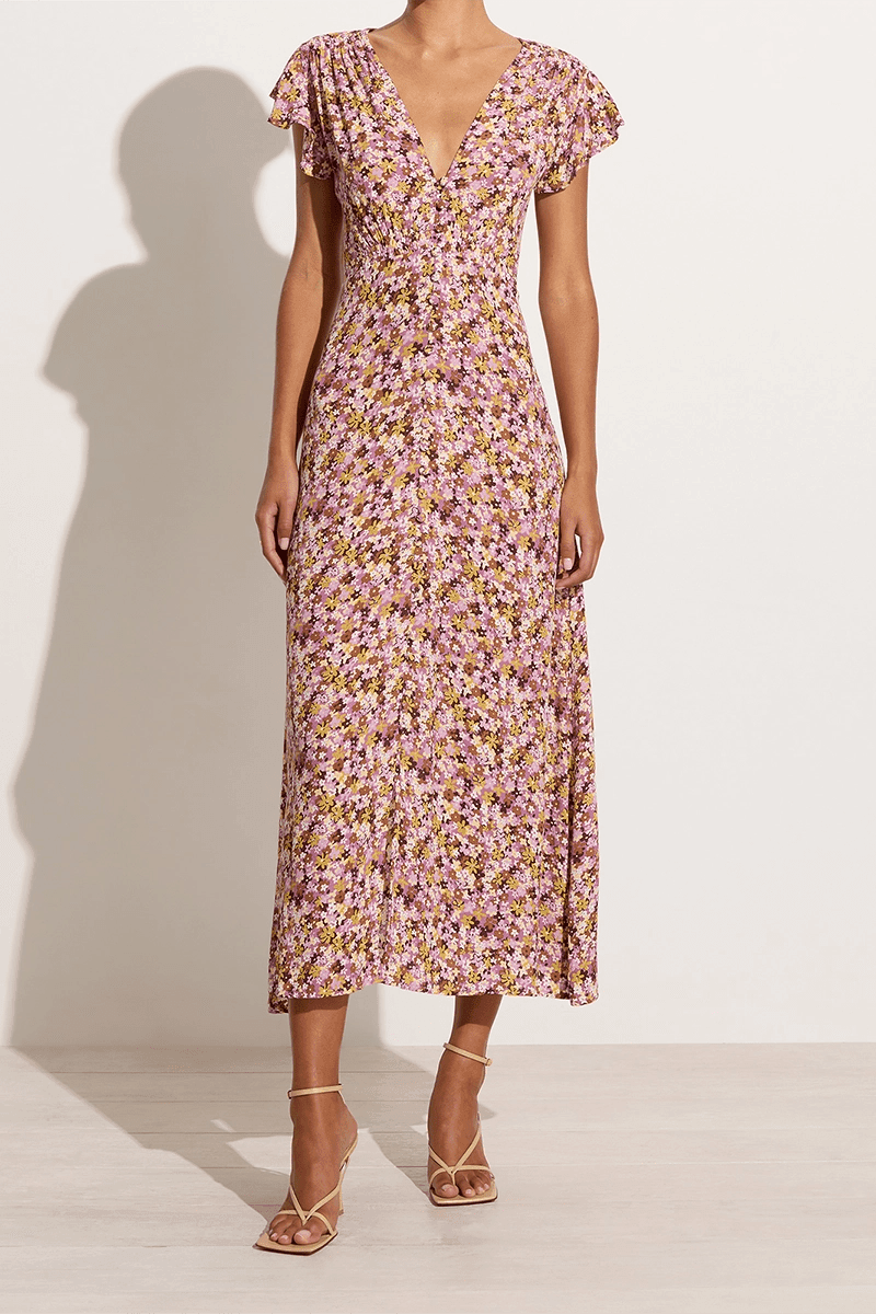 Magdelena Midi Dress Cala Nika Floral - No22 Damplassen