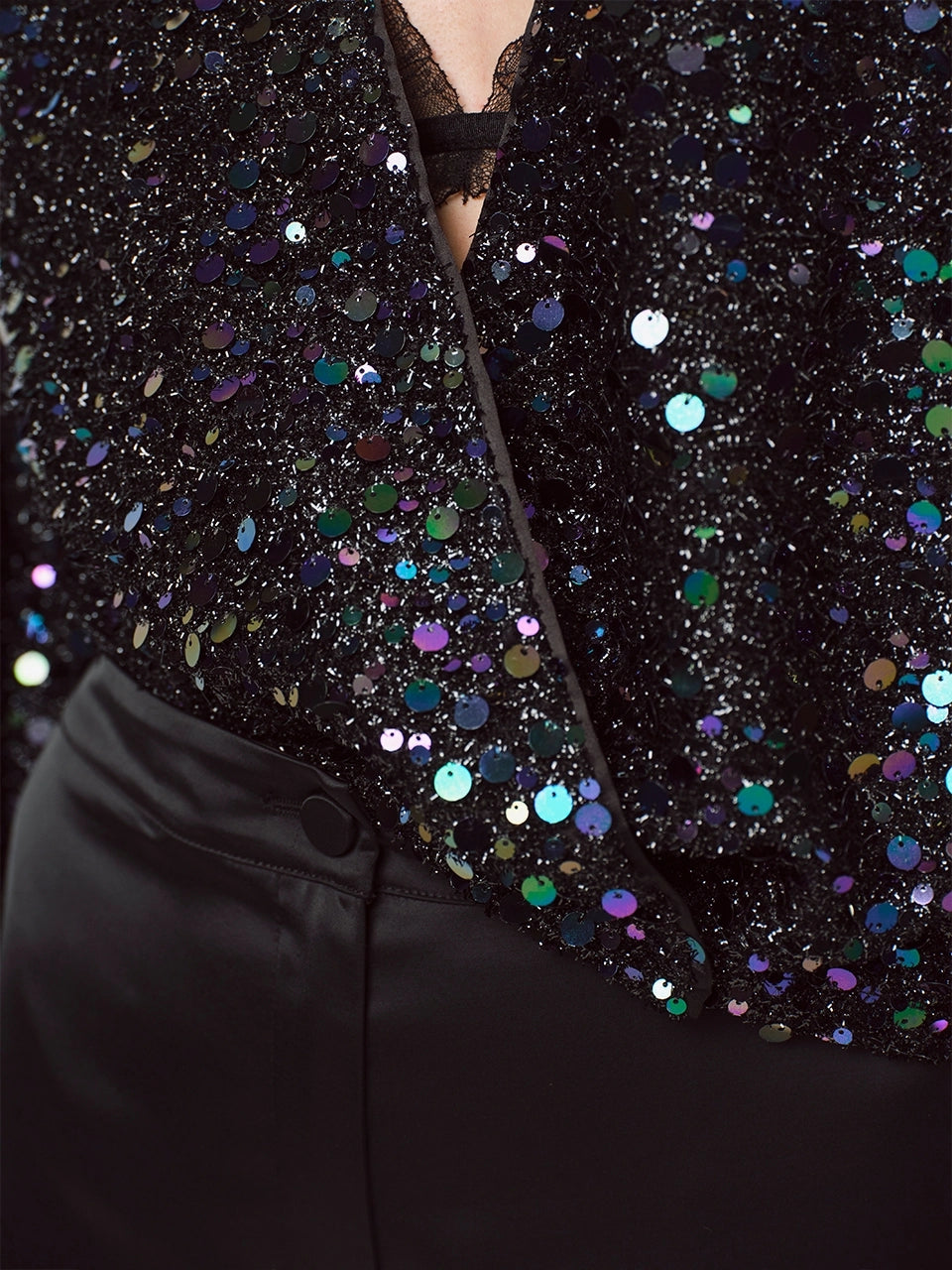 Maisa Sequins Blouson Raven - No22 Damplassen