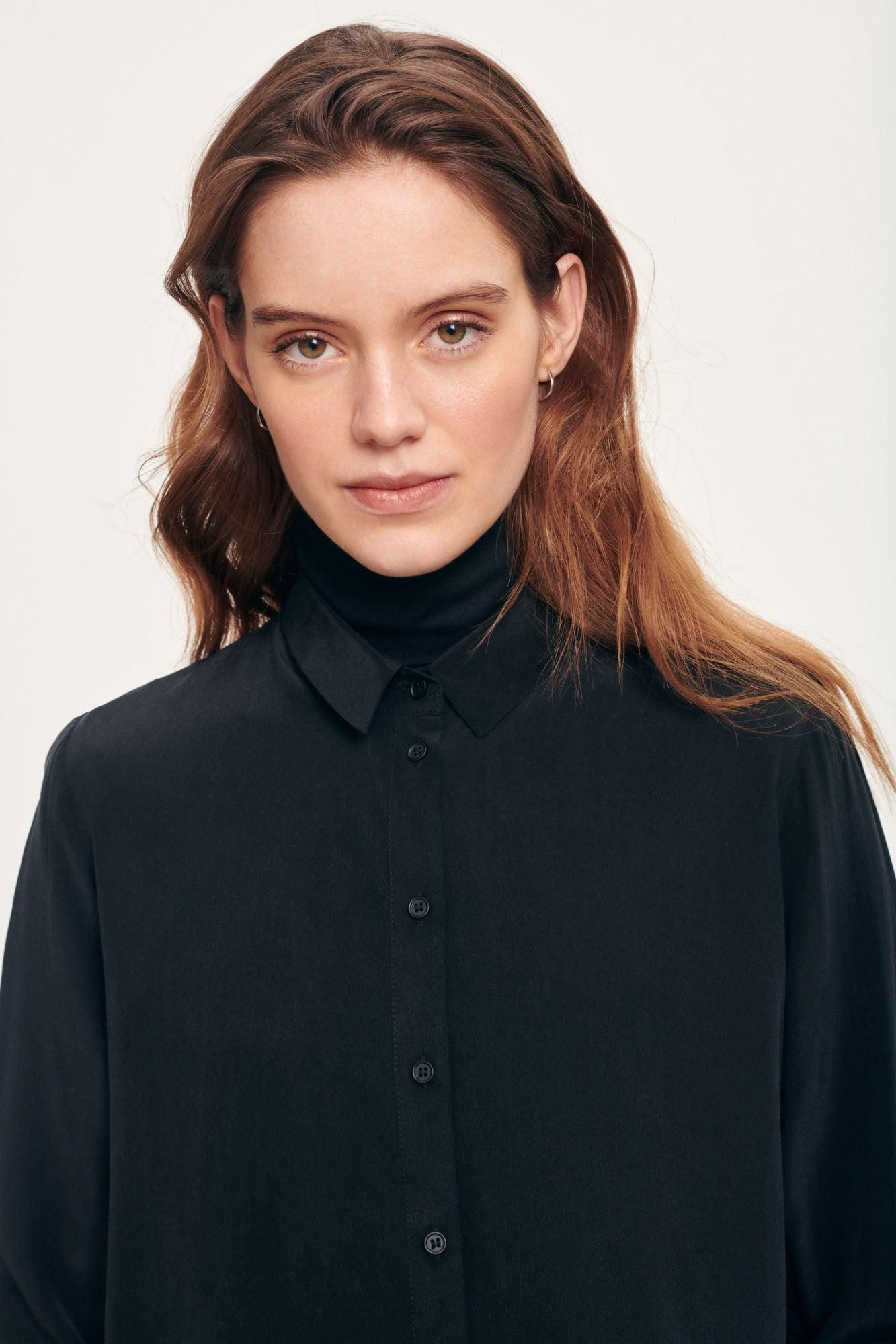 Maj Ls Shirt Black - No22 Damplassen