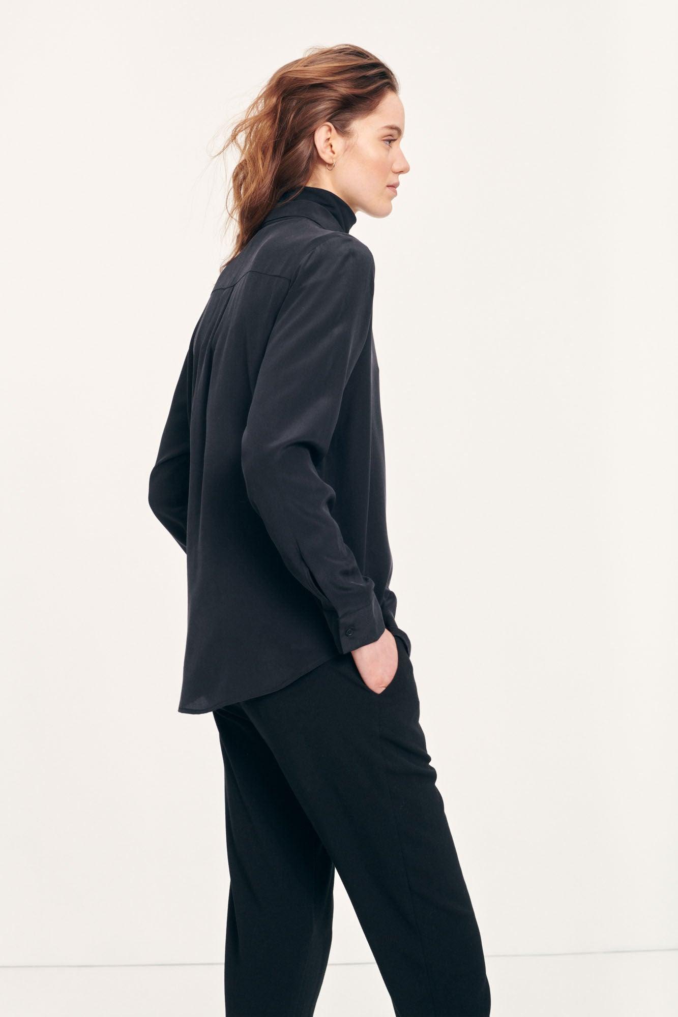 Maj Ls Shirt Black - No22 Damplassen