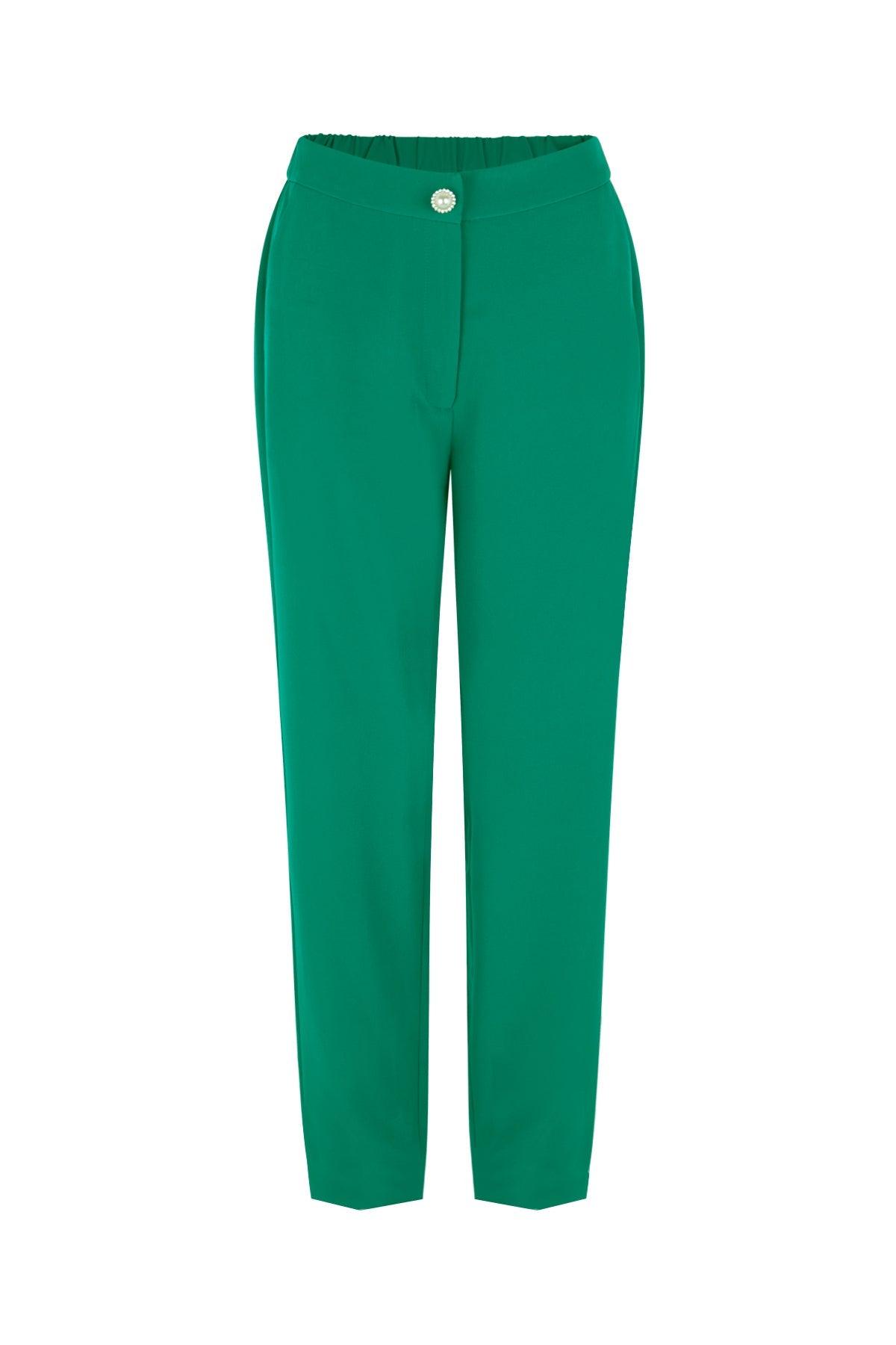 Cras - Mara Pants Ultramarine Green - No22 Damplassen