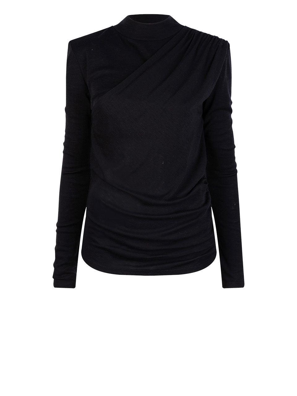 Dante6 - Mardyn Drapey Turtle Neck Top Black - No22 Damplassen