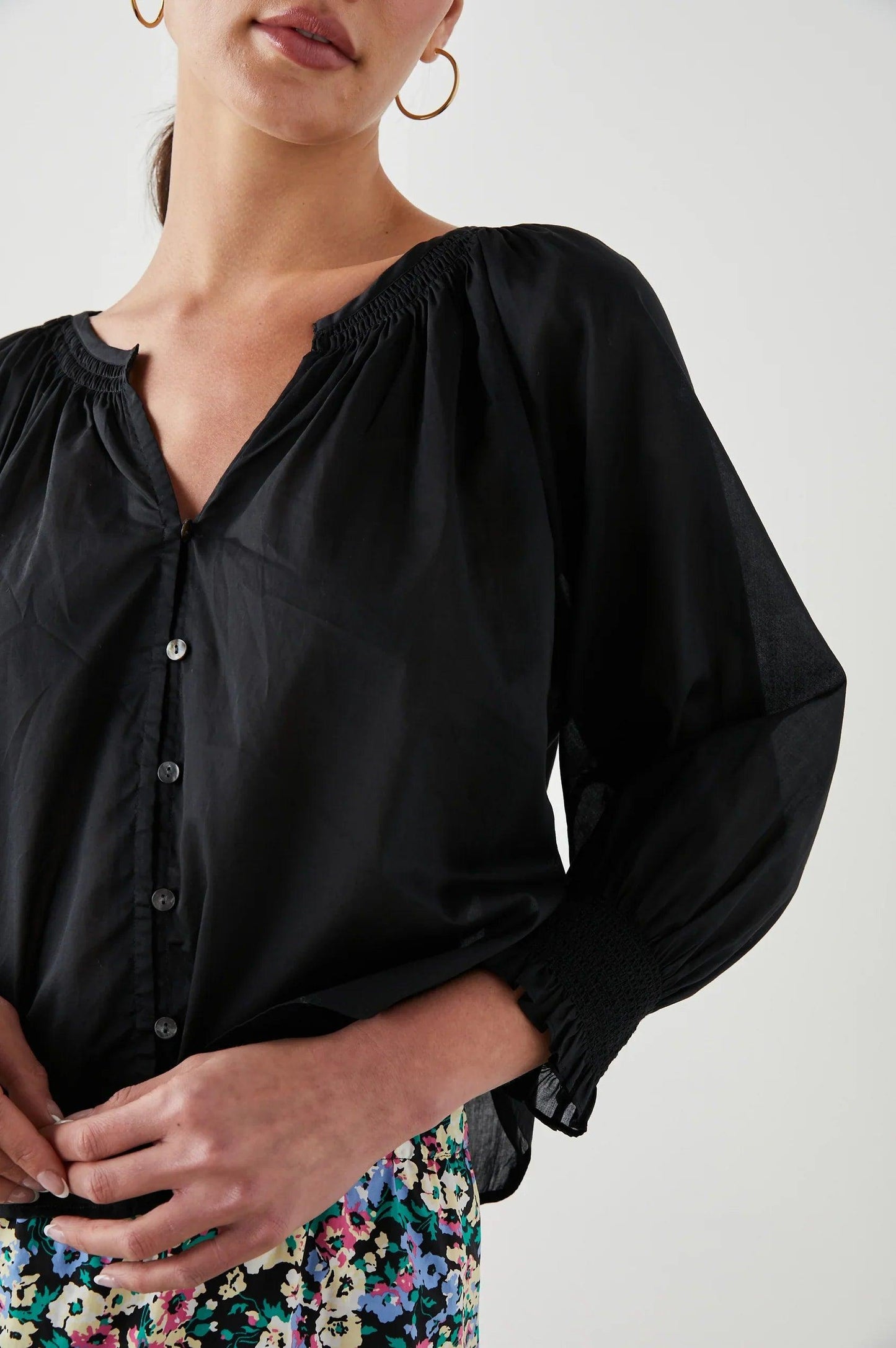 Mariah Shirt True Black - No22 Damplassen
