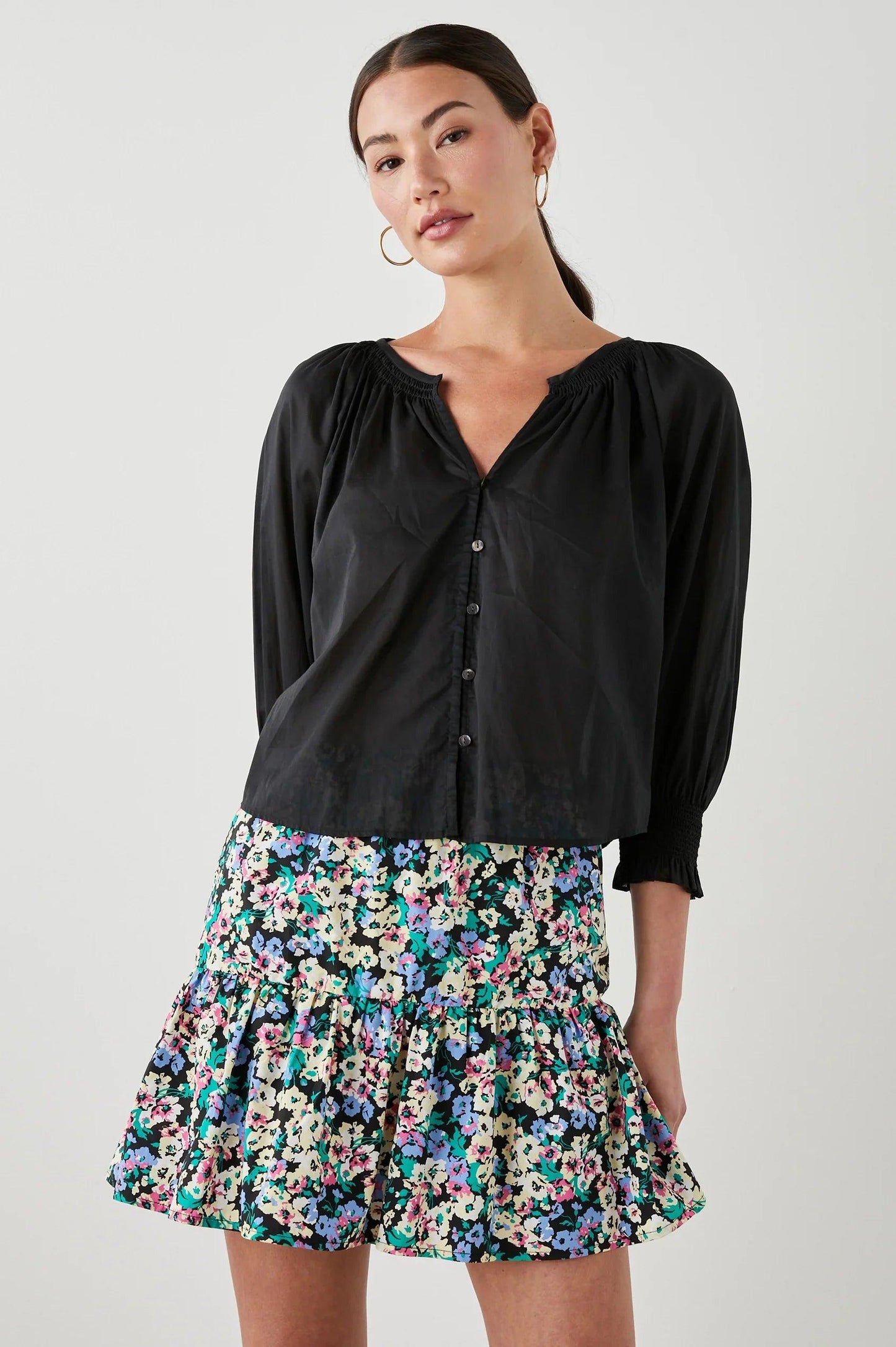 Mariah Shirt True Black - No22 Damplassen