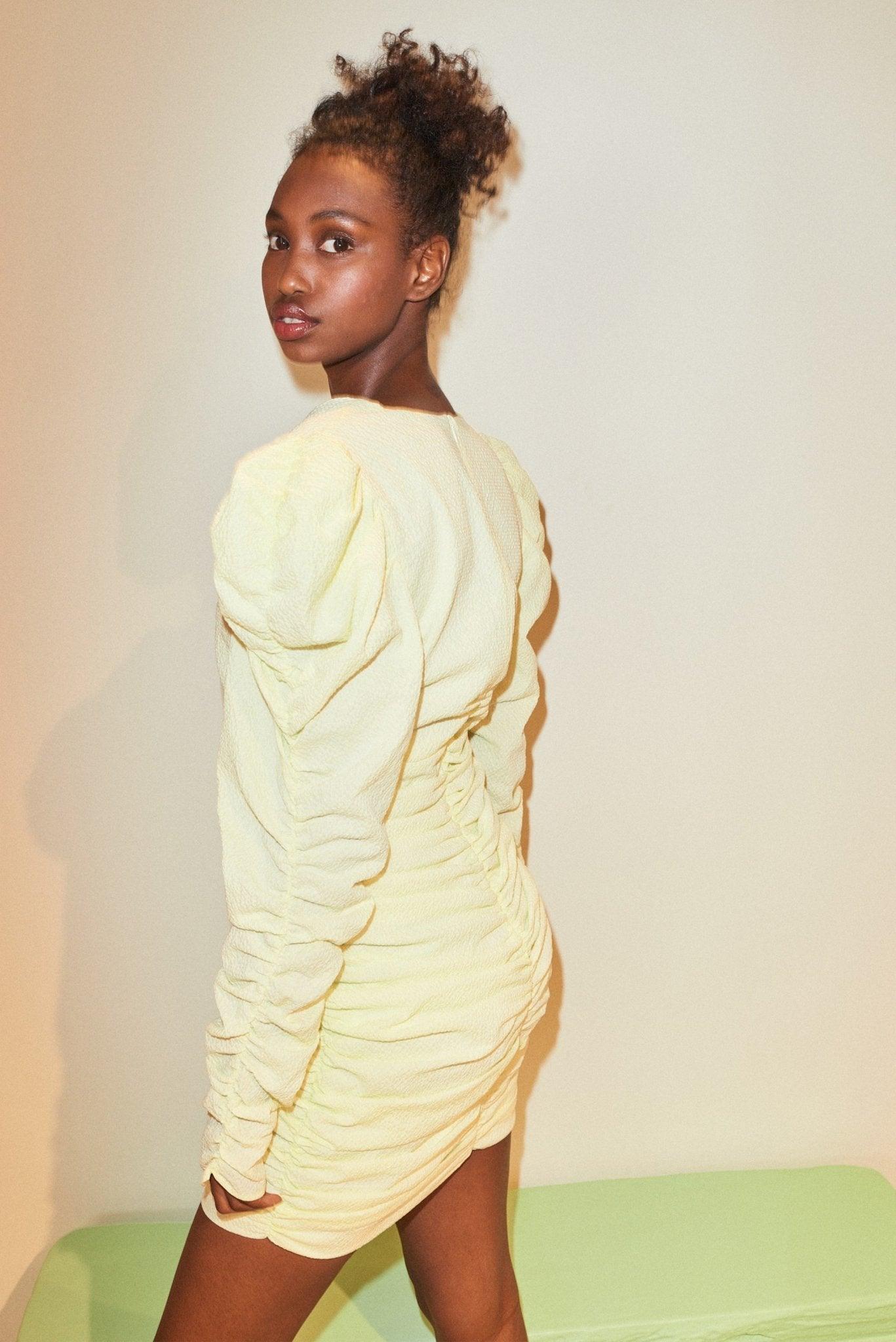 Designers Remix - Marisa Dress Pastel Yellow - No22 Damplassen