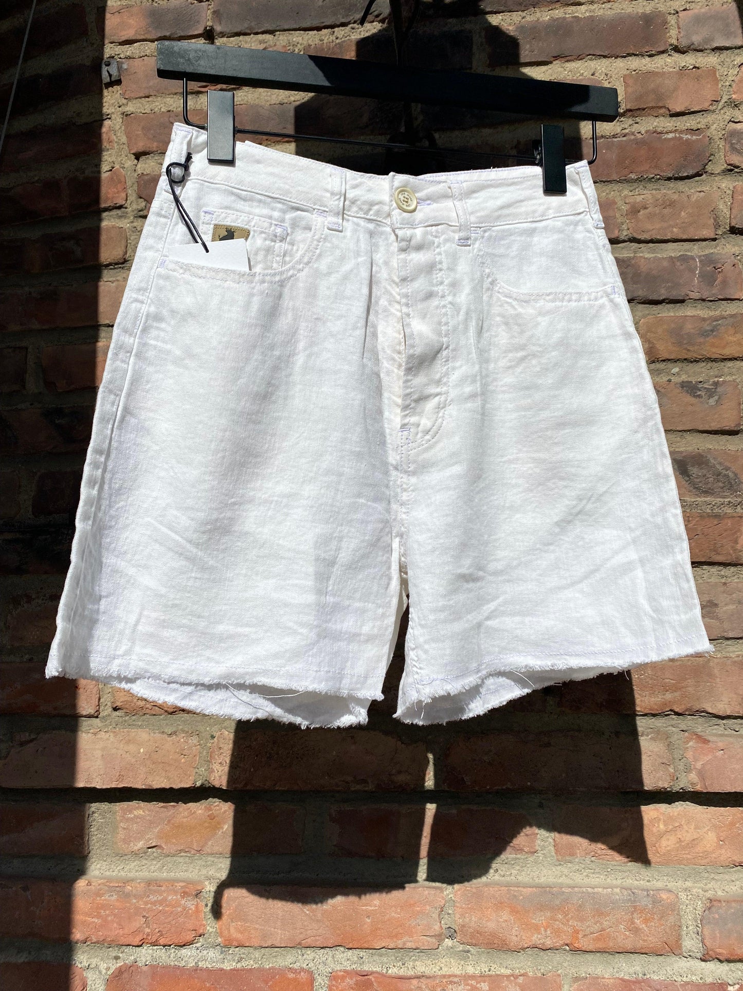 Maya Shorts Linen White - No22 Damplassen