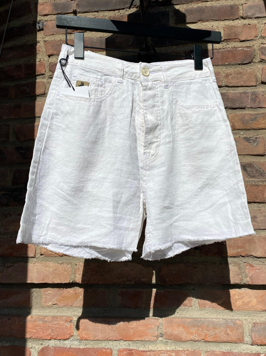 Maya Shorts Linen White - No22 Damplassen