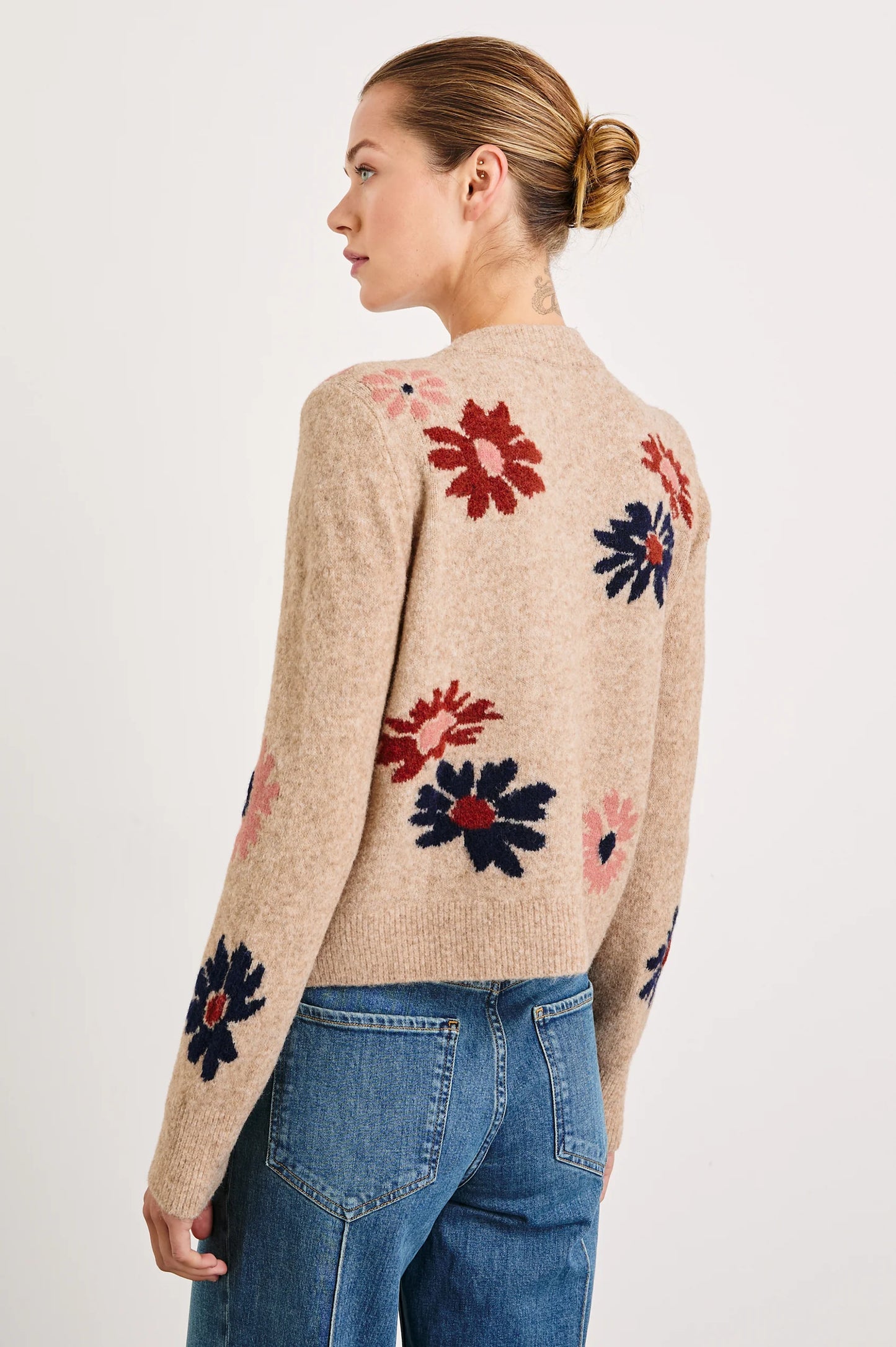 Millie Sweater Mauve Meadow - No22 Damplassen