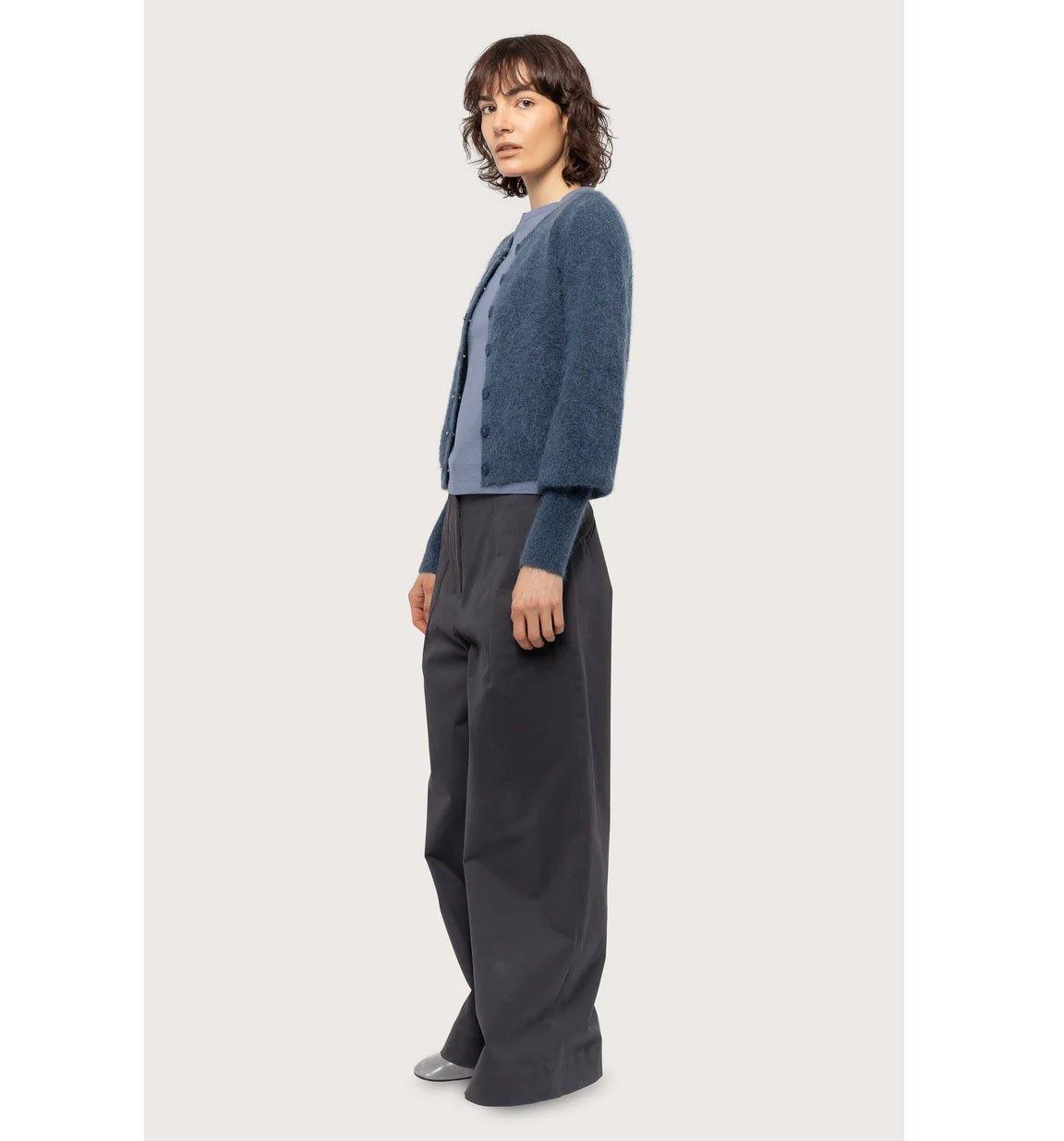Cathrine Hammel - Mohair Petit Cardigan North Blue Sea - No22 Damplassen