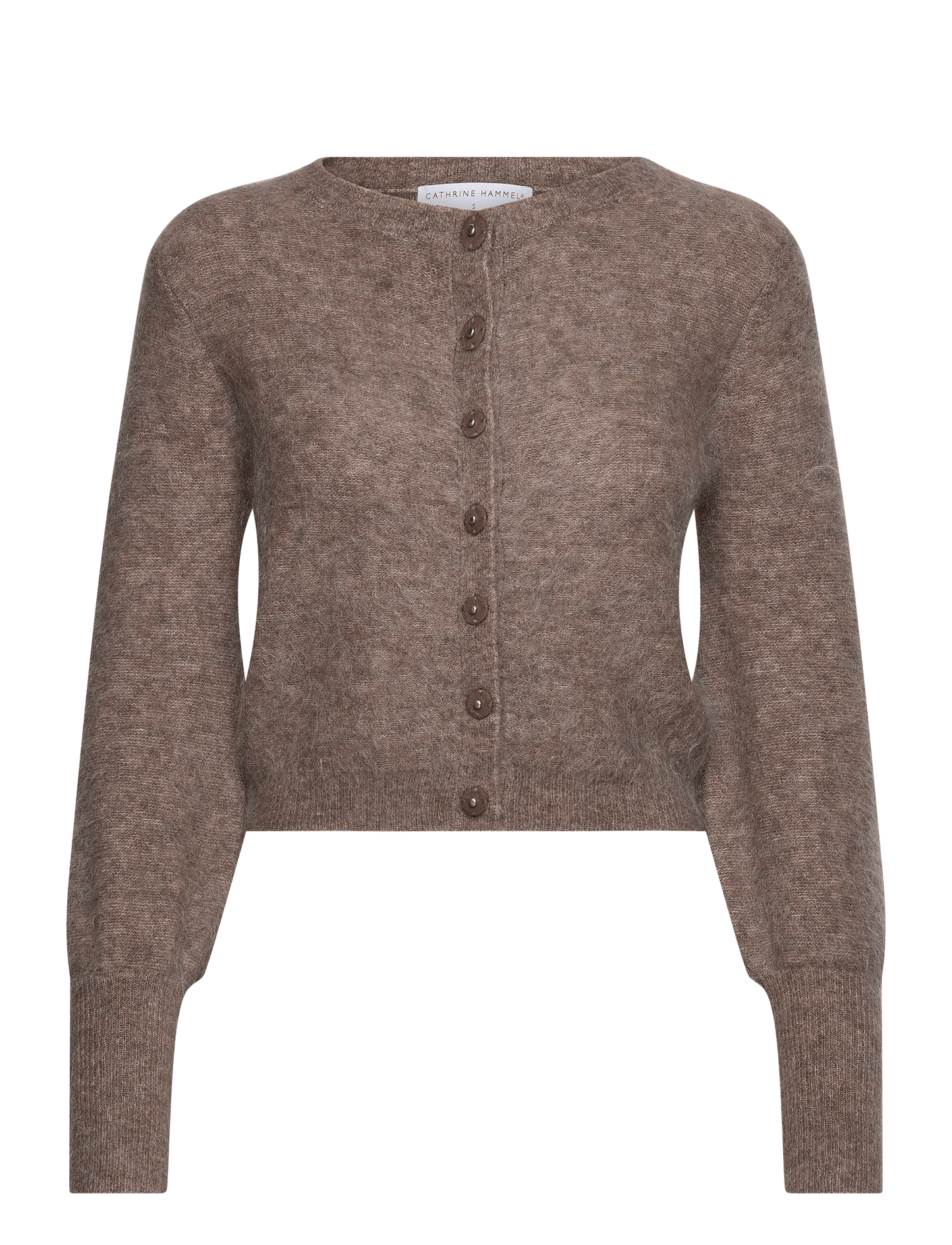 Mohair Petit Cardigan Taupe - No22 Damplassen