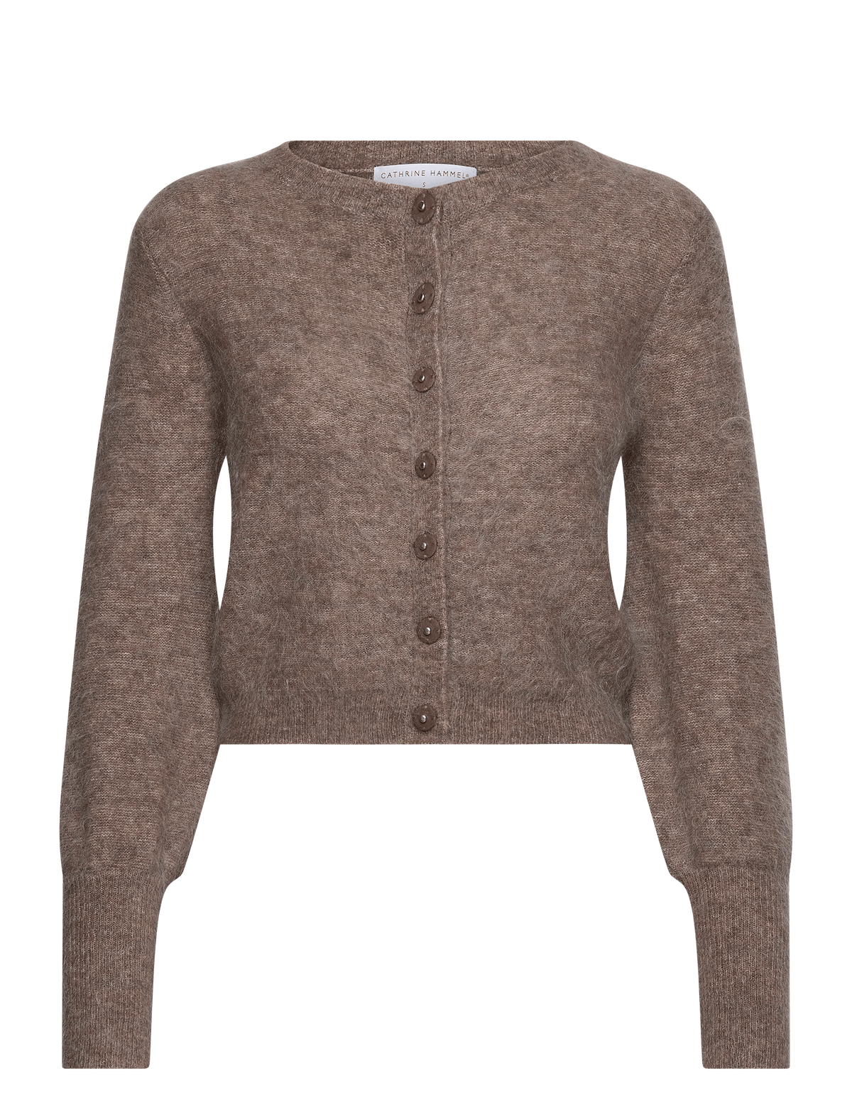 Mohair Petit Cardigan Taupe - No22 Damplassen