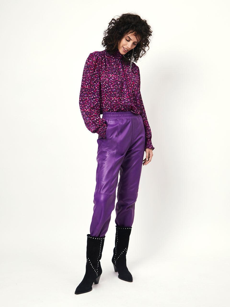 Moiré Printed Blouse Multicolour - No22 Damplassen