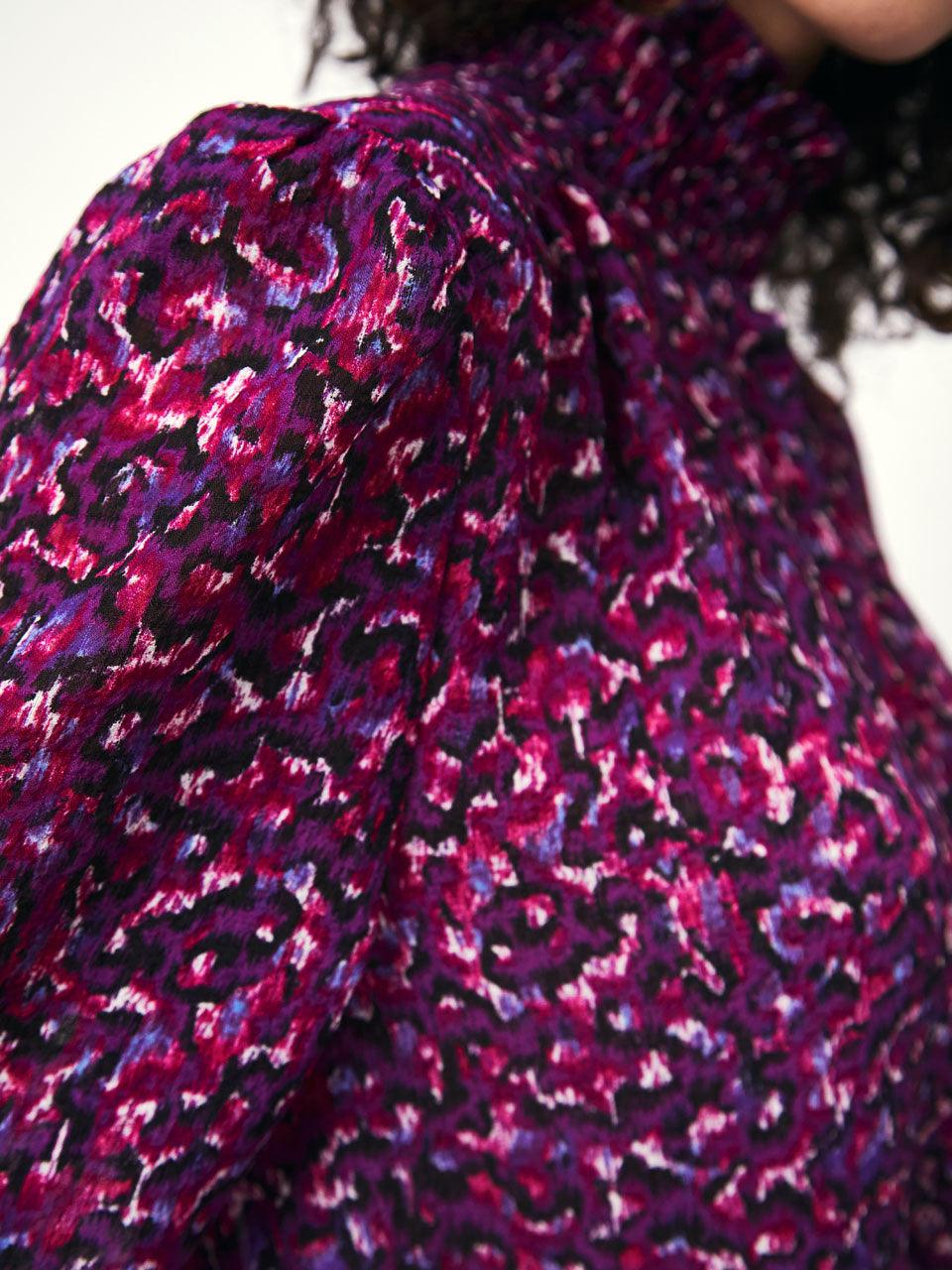 Moiré Printed Blouse Multicolour - No22 Damplassen