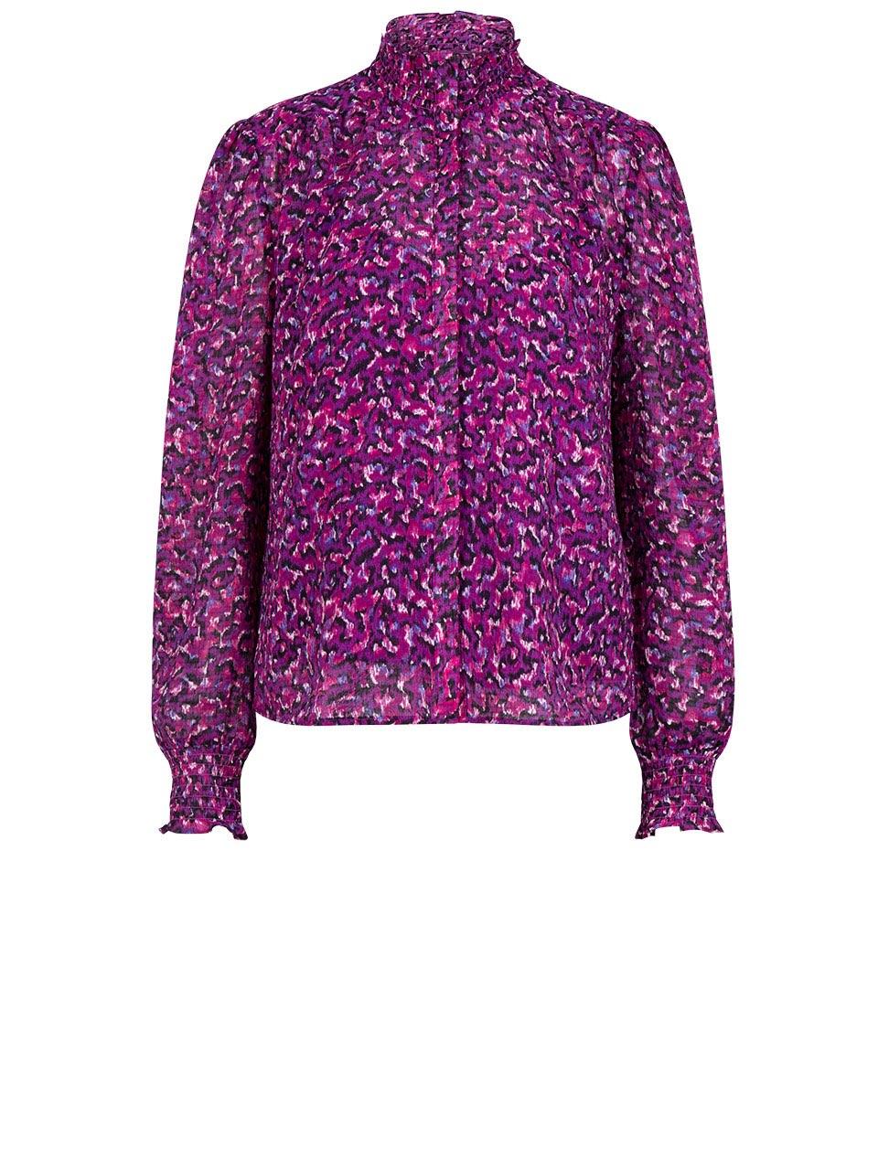 Moiré Printed Blouse Multicolour - No22 Damplassen