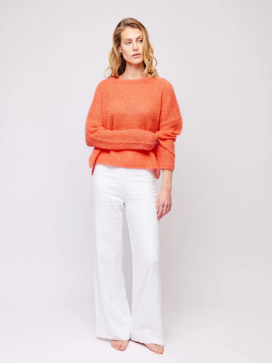 Molly Linen Pants White - No22 Damplassen