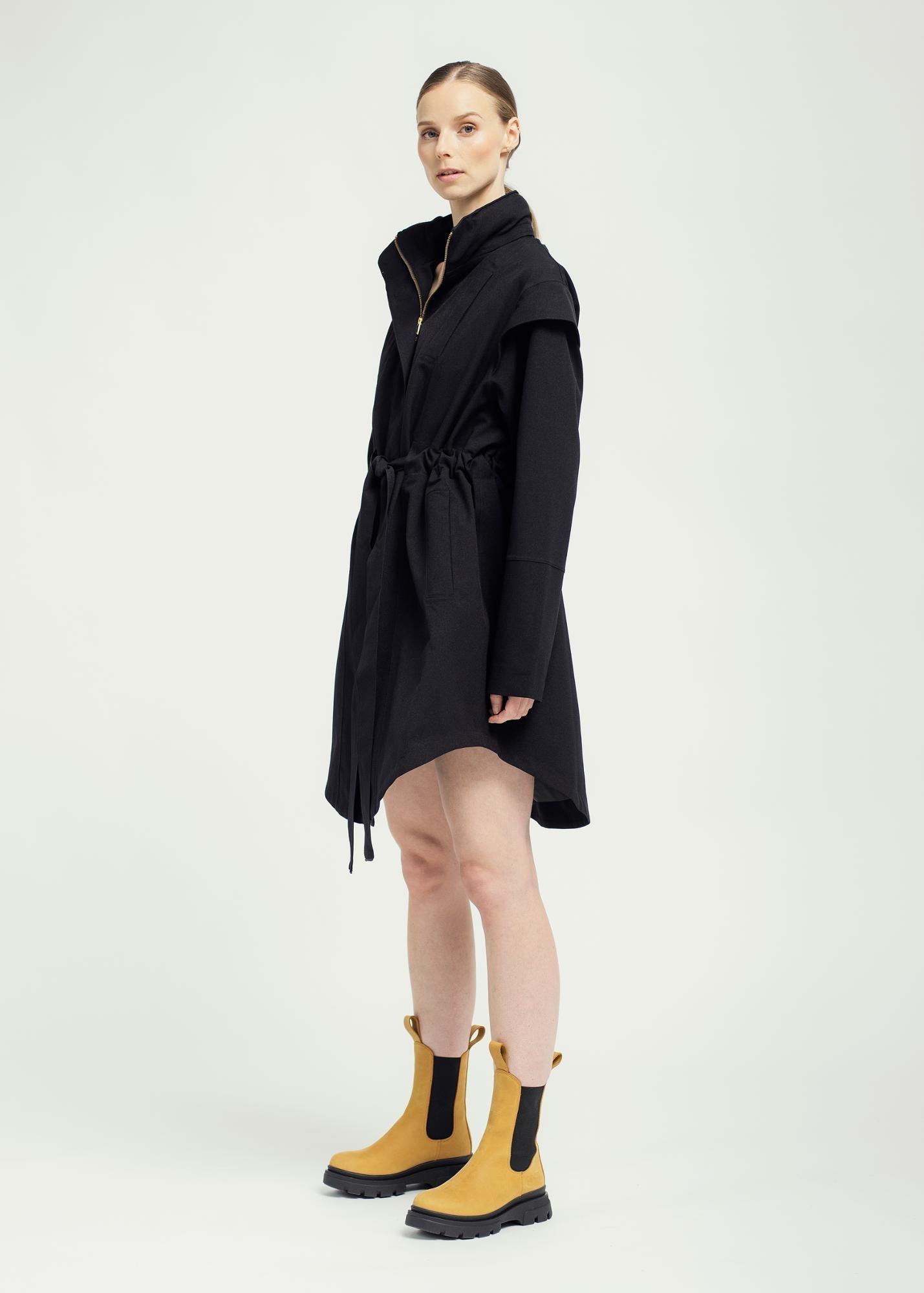 Monsun Coat New Black - No22 Damplassen