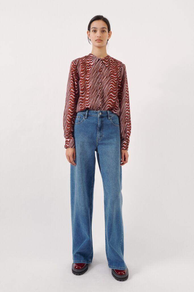 Nini Jeans Blue Washed Denim - No22 Damplassen