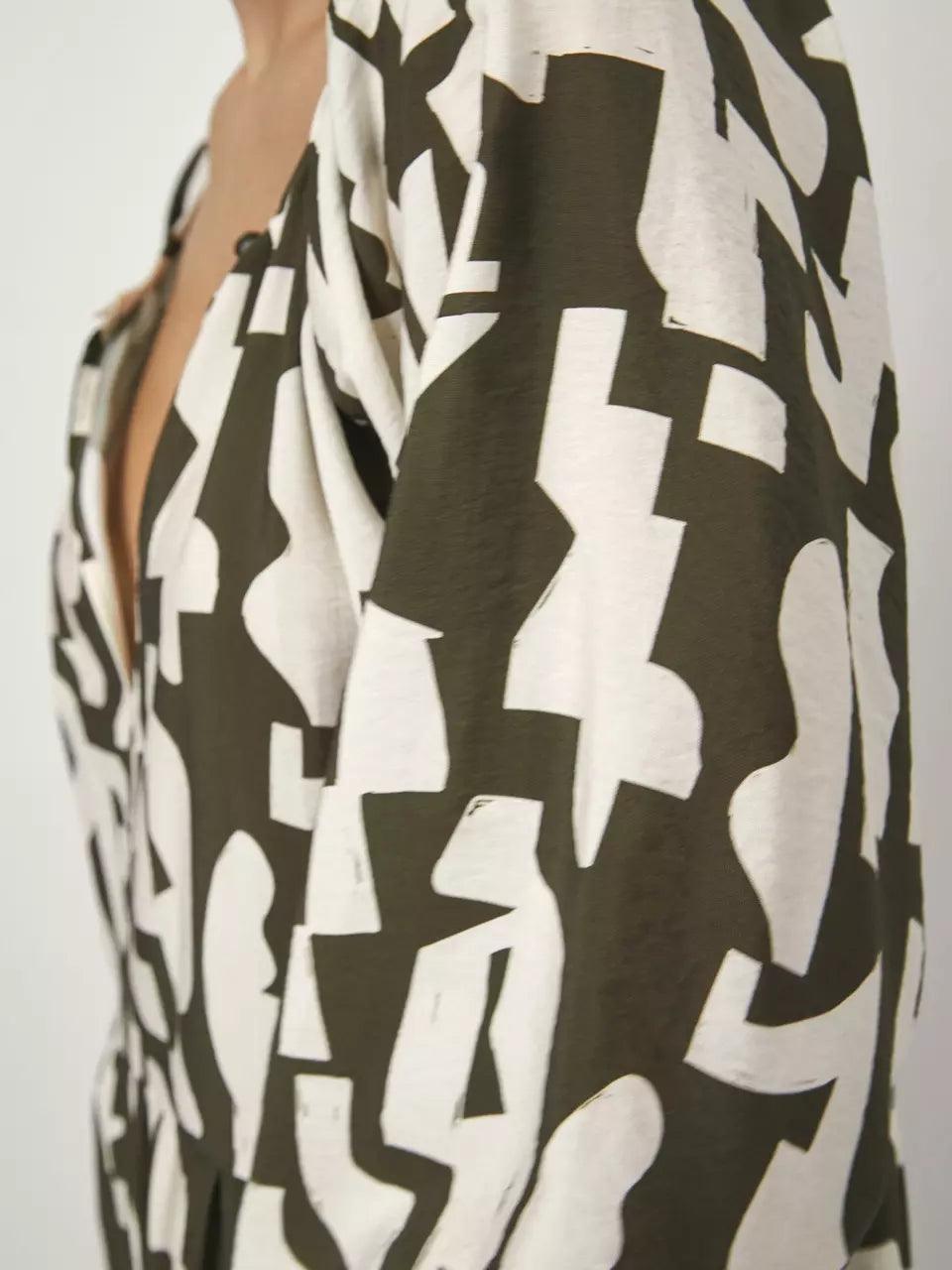 Nirimi Printed Maxi Dress Jungle Leaf - No22 Damplassen
