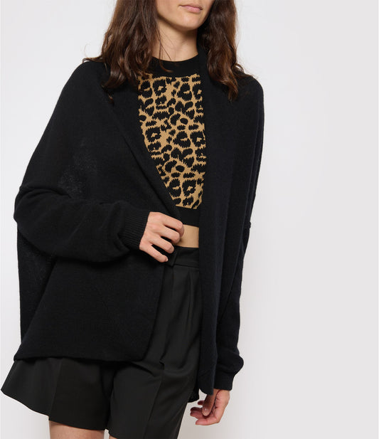 Diluvia Cardigan Noir