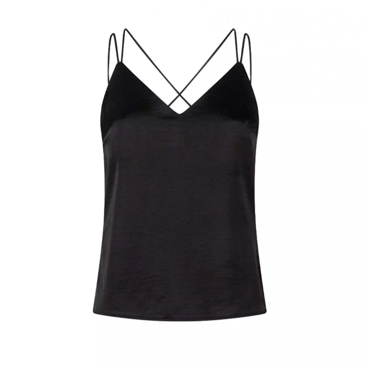 Obu Satin Top Raven - No22 Damplassen