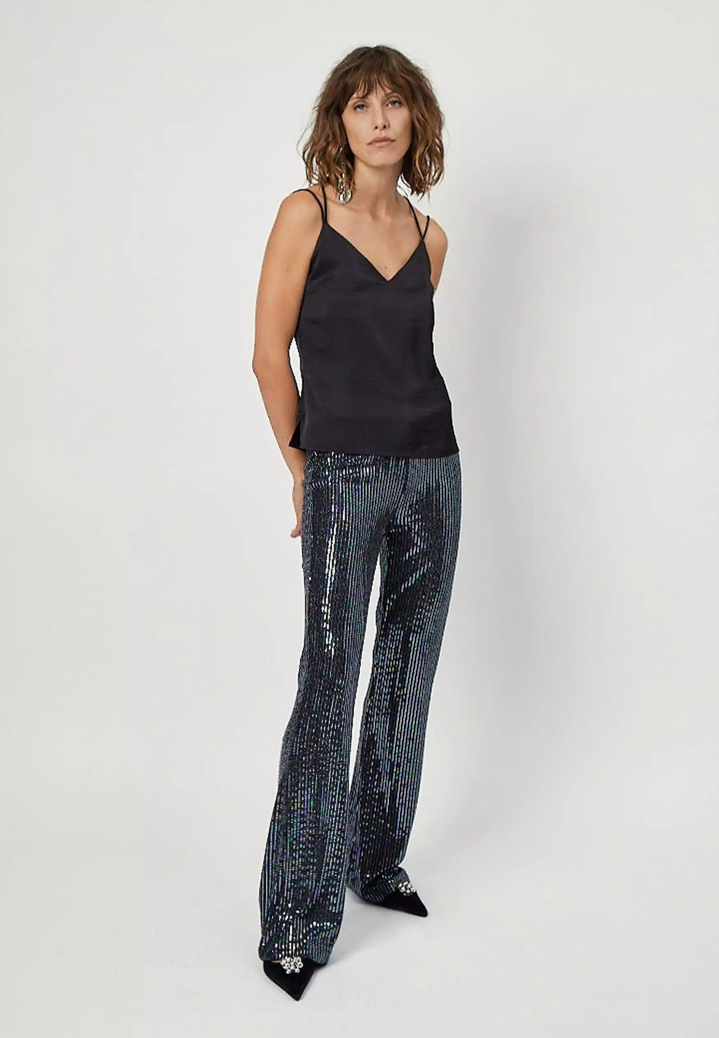Obu Satin Top Raven - No22 Damplassen