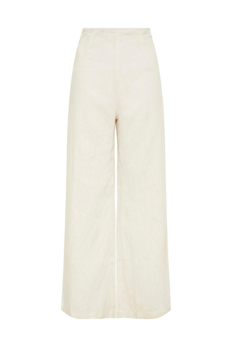 Ottavio Pants Plain Eggshell - No22 Damplassen