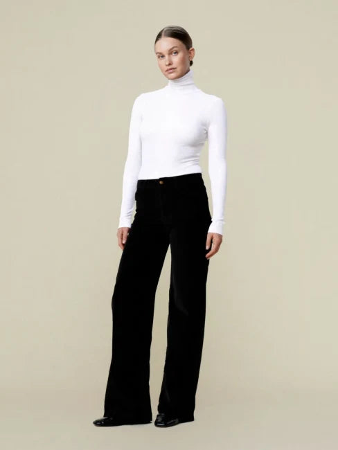Palazzo Mistral Shiny Cord Black