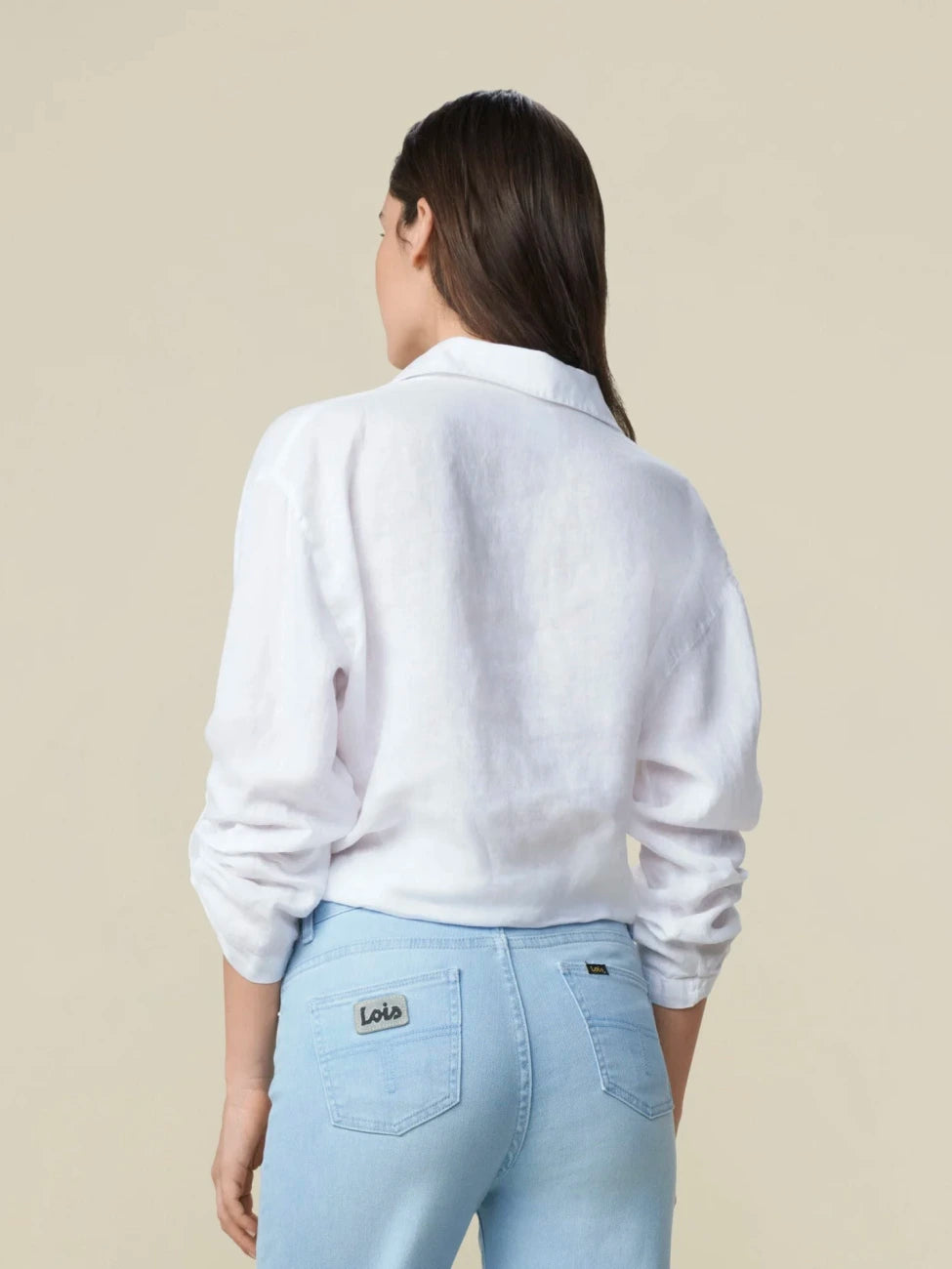 Pia Linen Shirt Pearl Blue