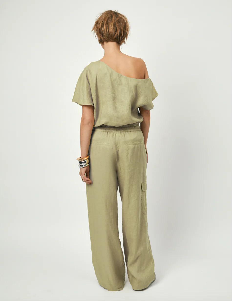 Paradox Relaxed Pants Aloe Green - No22 Damplassen
