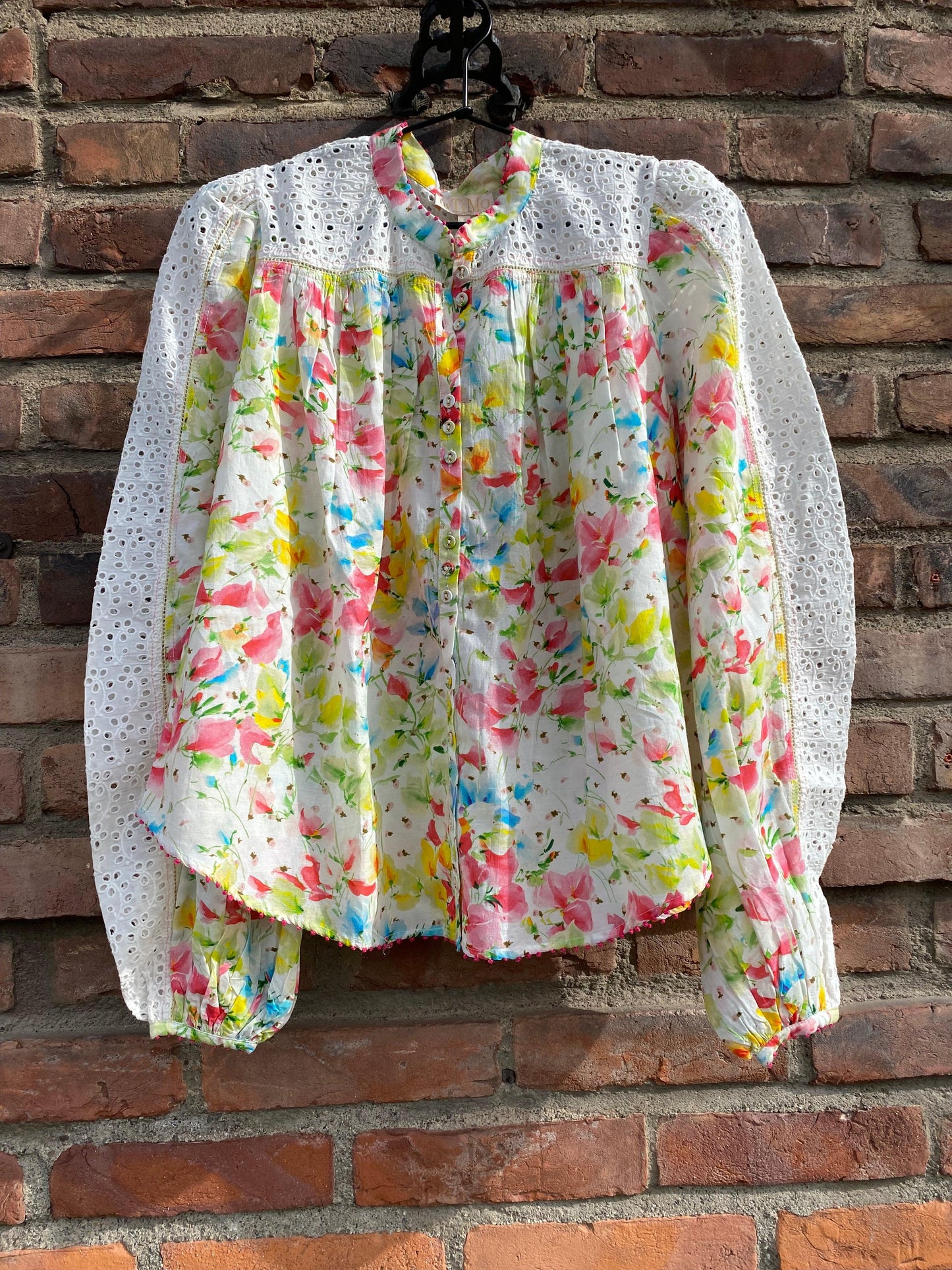 Patchwork Shirt Bright Flowers - No22 Damplassen