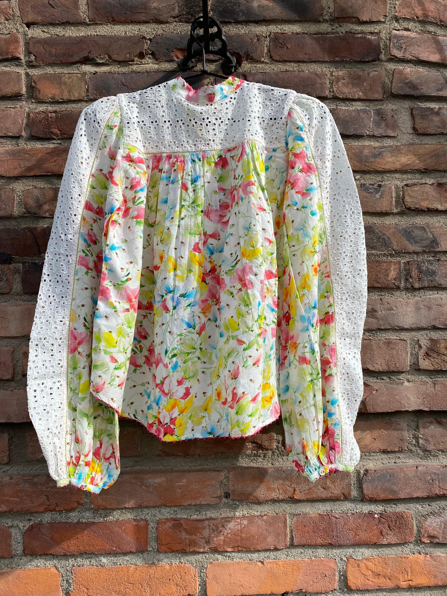 Patchwork Shirt Bright Flowers - No22 Damplassen