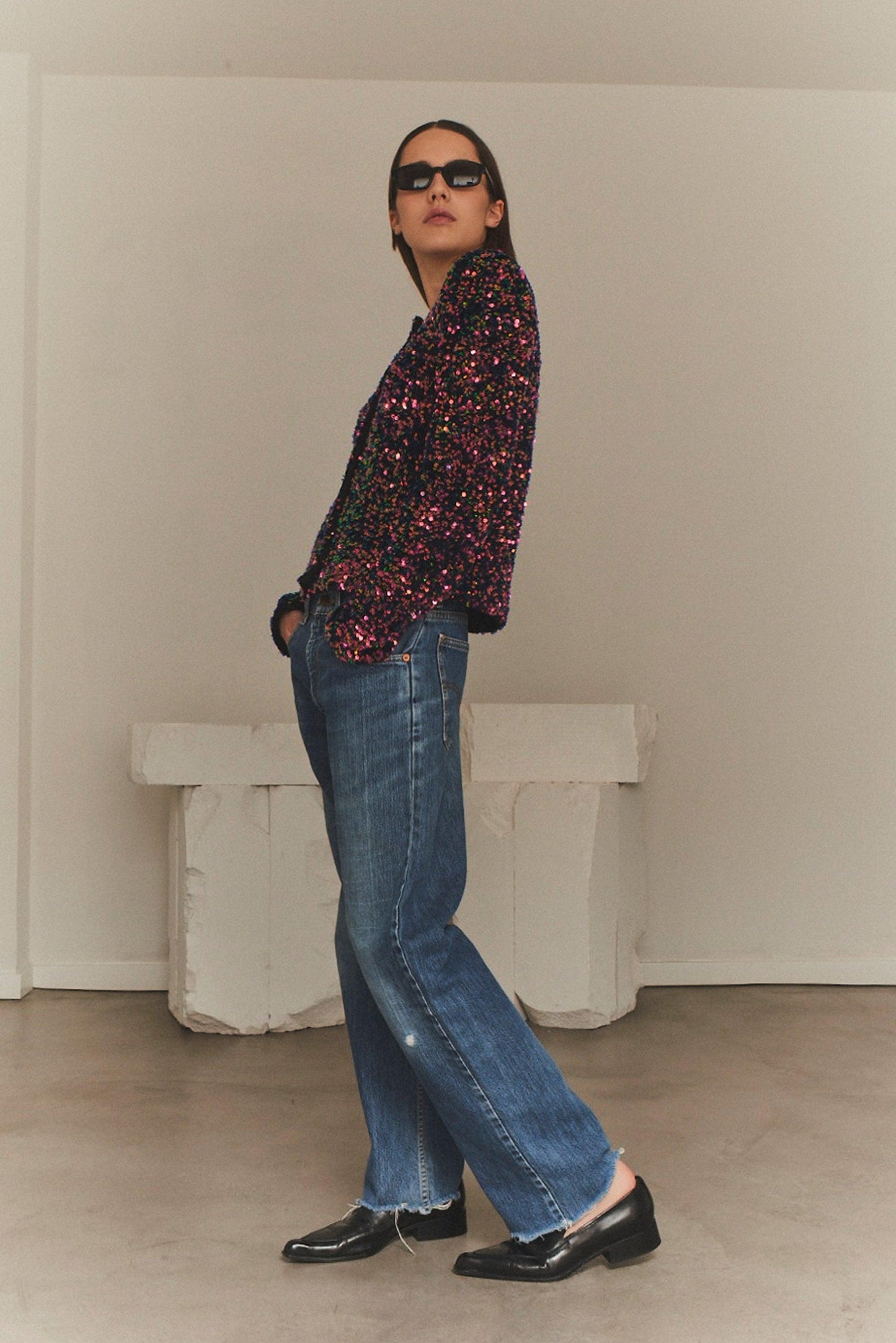 Paulette Jacket Multicolour Sequins - No22 Damplassen