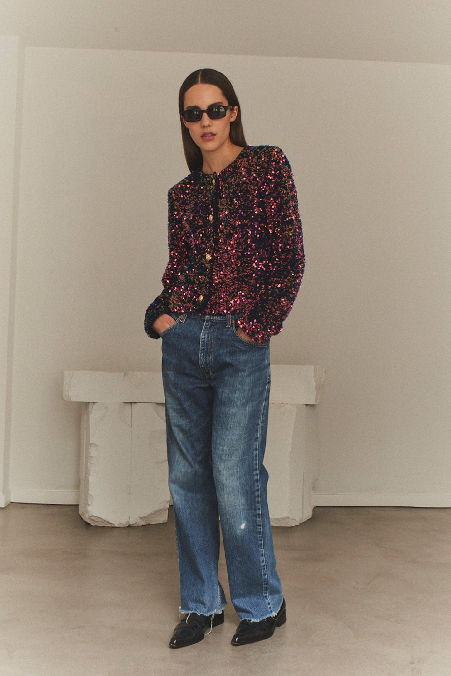Paulette Jacket Multicolour Sequins - No22 Damplassen