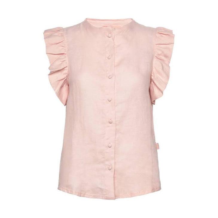 Pauline Linen Shirt Dusty Pink - No22 Damplassen