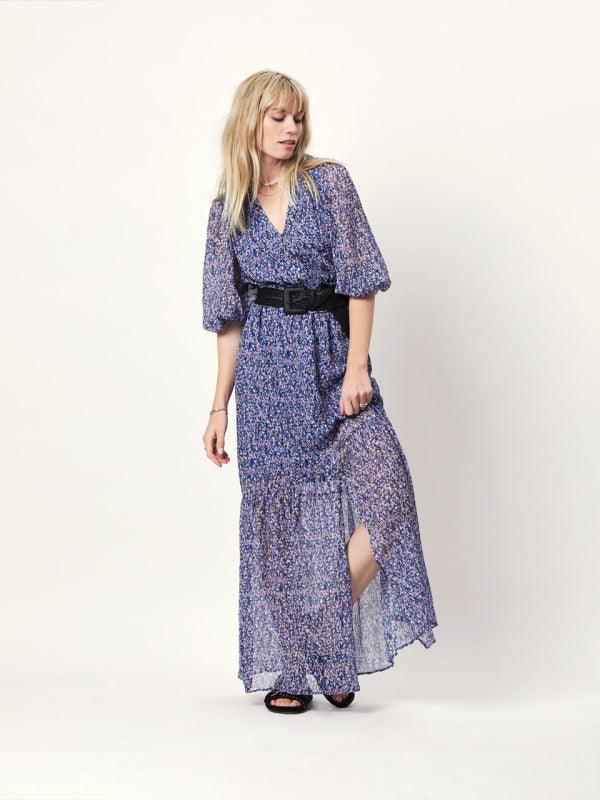 Peony Maxi Print Dress Multicolour - No22 Damplassen