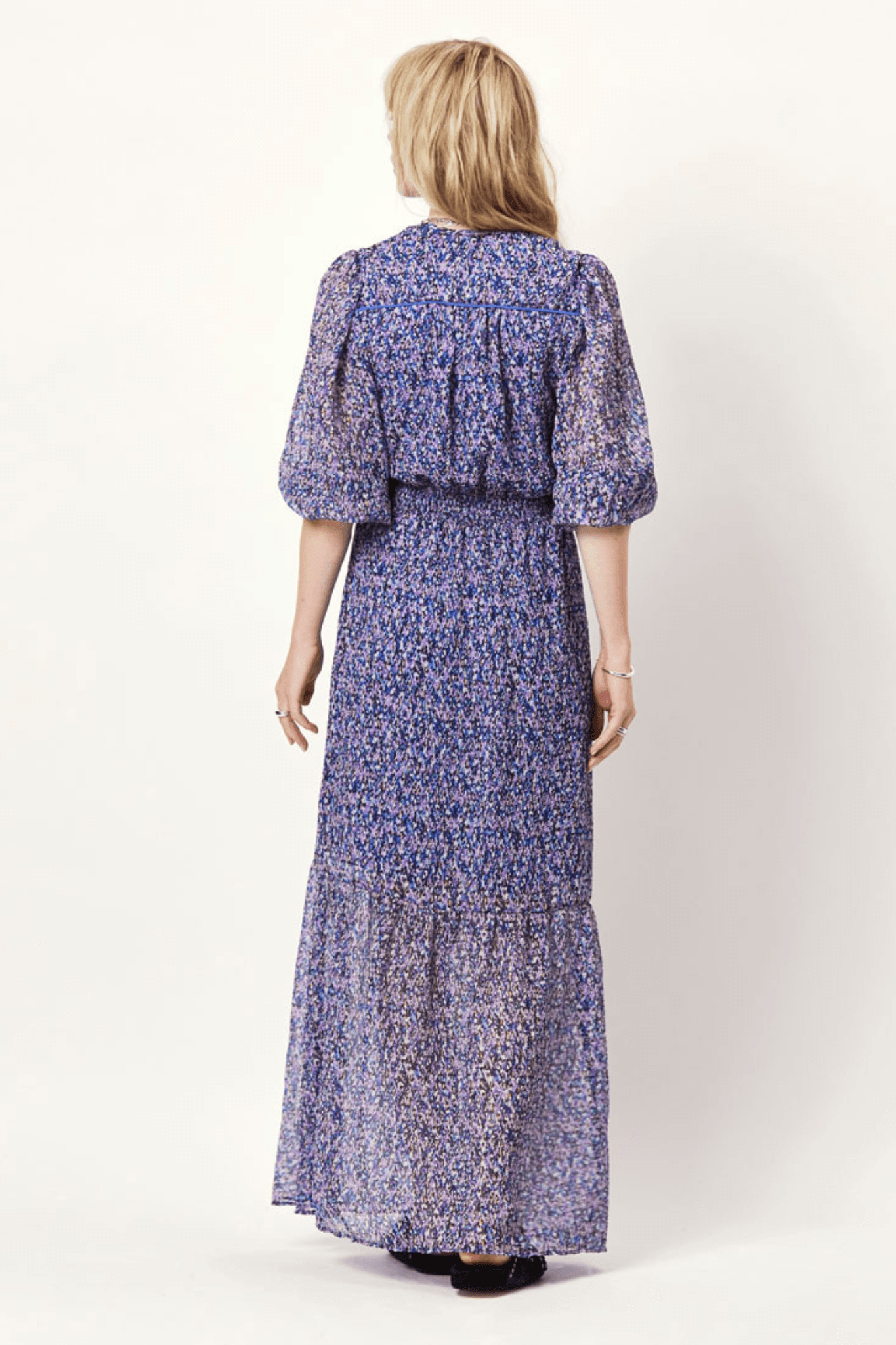 Peony Maxi Print Dress Multicolour - No22 Damplassen