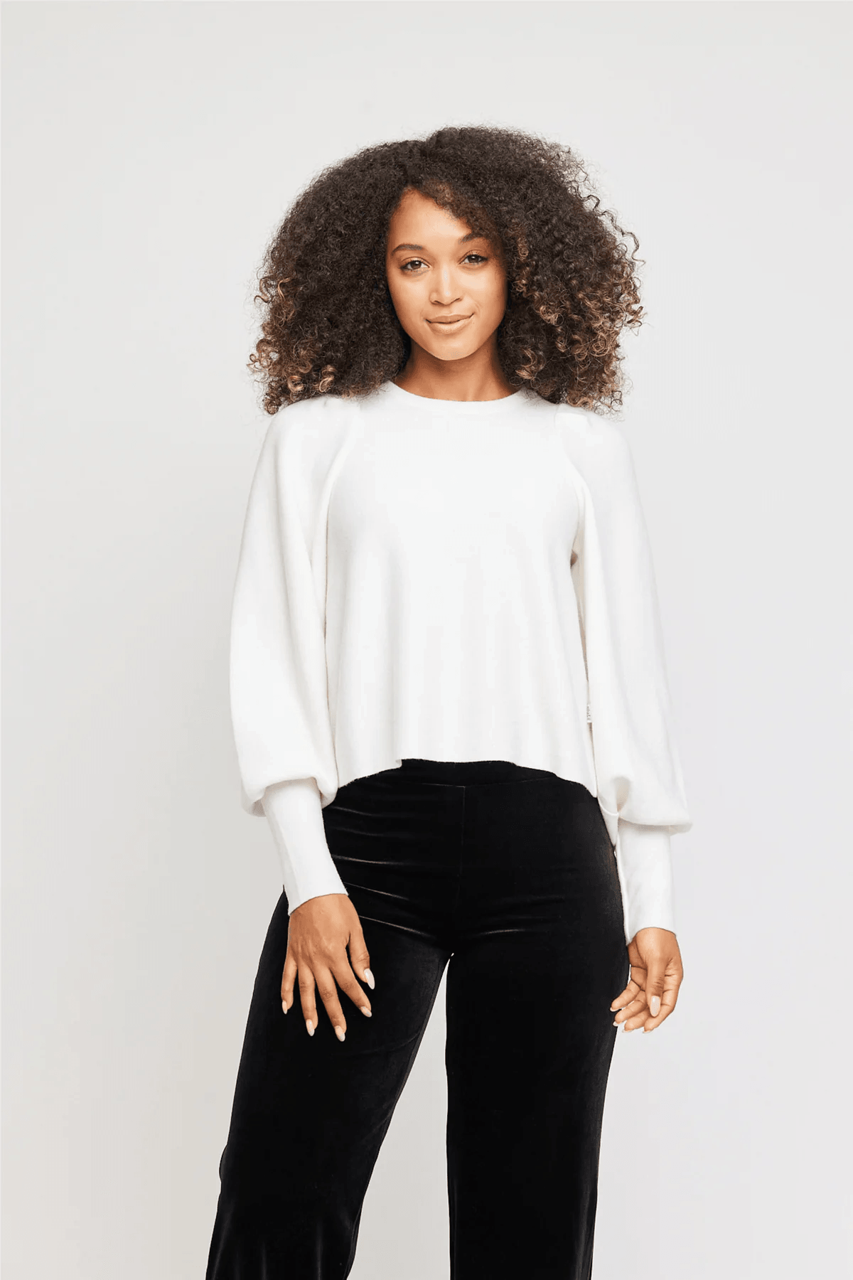 Pernilla Merino Sweater White - No22 Damplassen