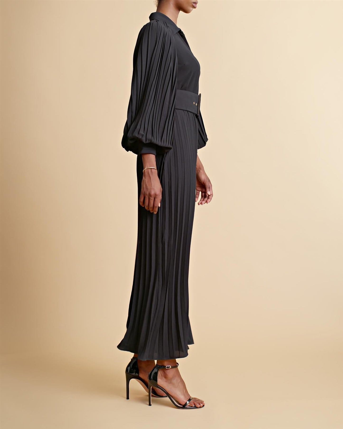 Plissé Jumpsuit Black - No22 Damplassen
