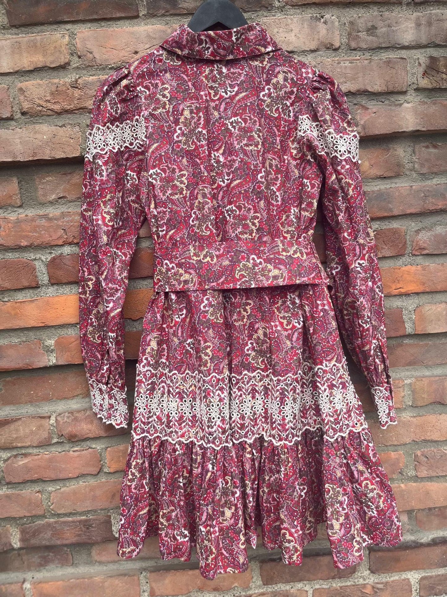 Poplin Button Down Shirt Dress Paisley - No22 Damplassen