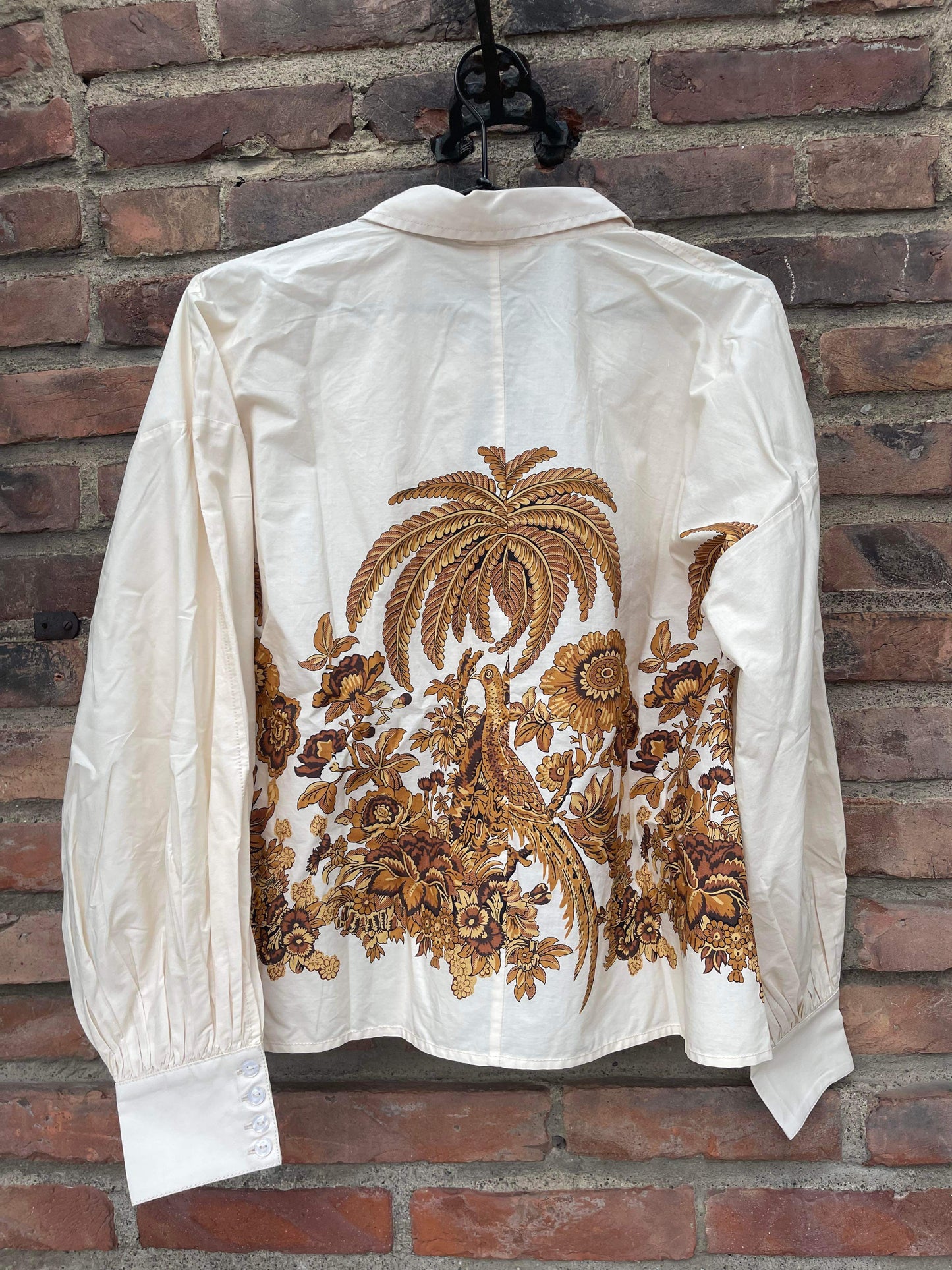 Poplin Peplum Blouse Palm Springs - No22 Damplassen