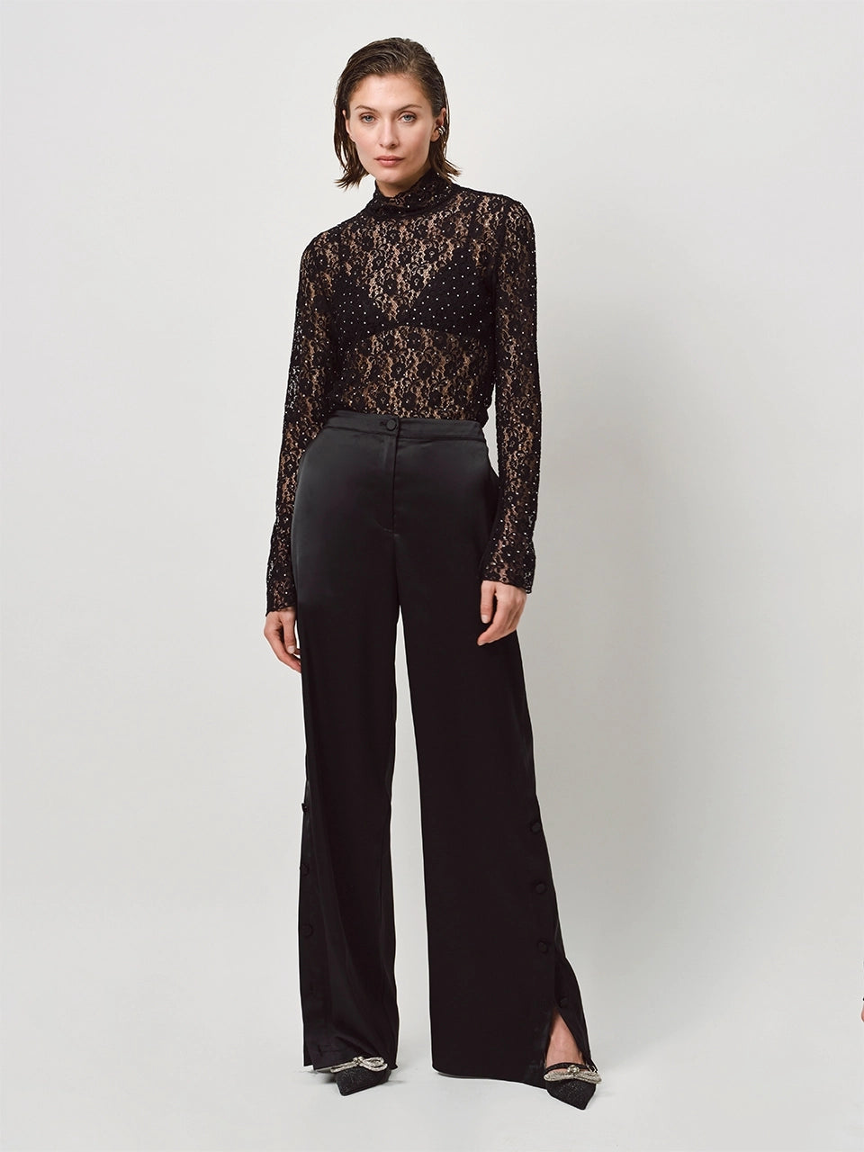 Prebble Lace Top Raven - No22 Damplassen